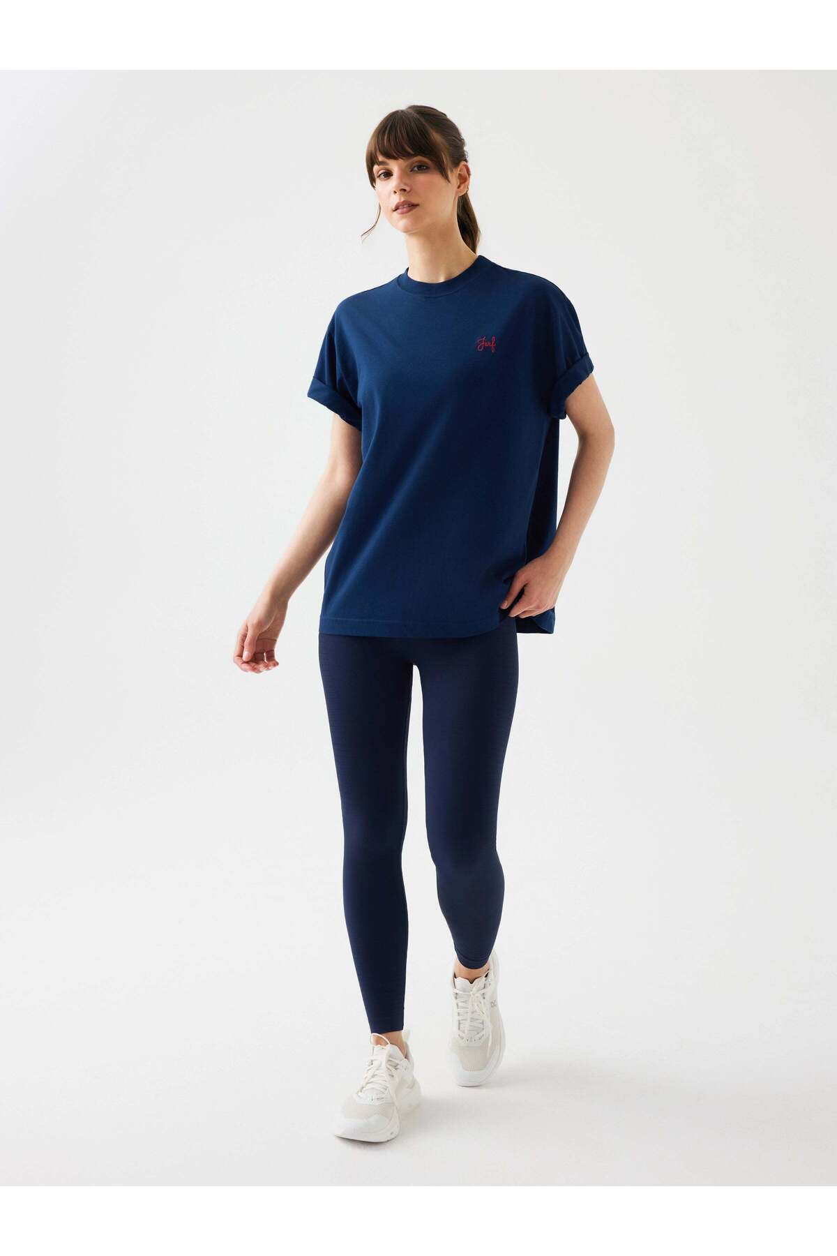 Jerf Aura Oversize T-Shirt Lacivert görsel 4