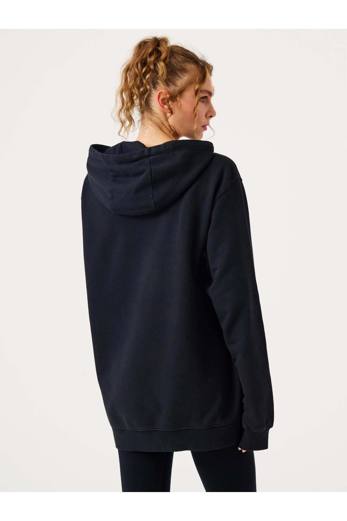 Jerf Lydney Unisex Kapüşonlu Sweatshirt Siyah görsel 2