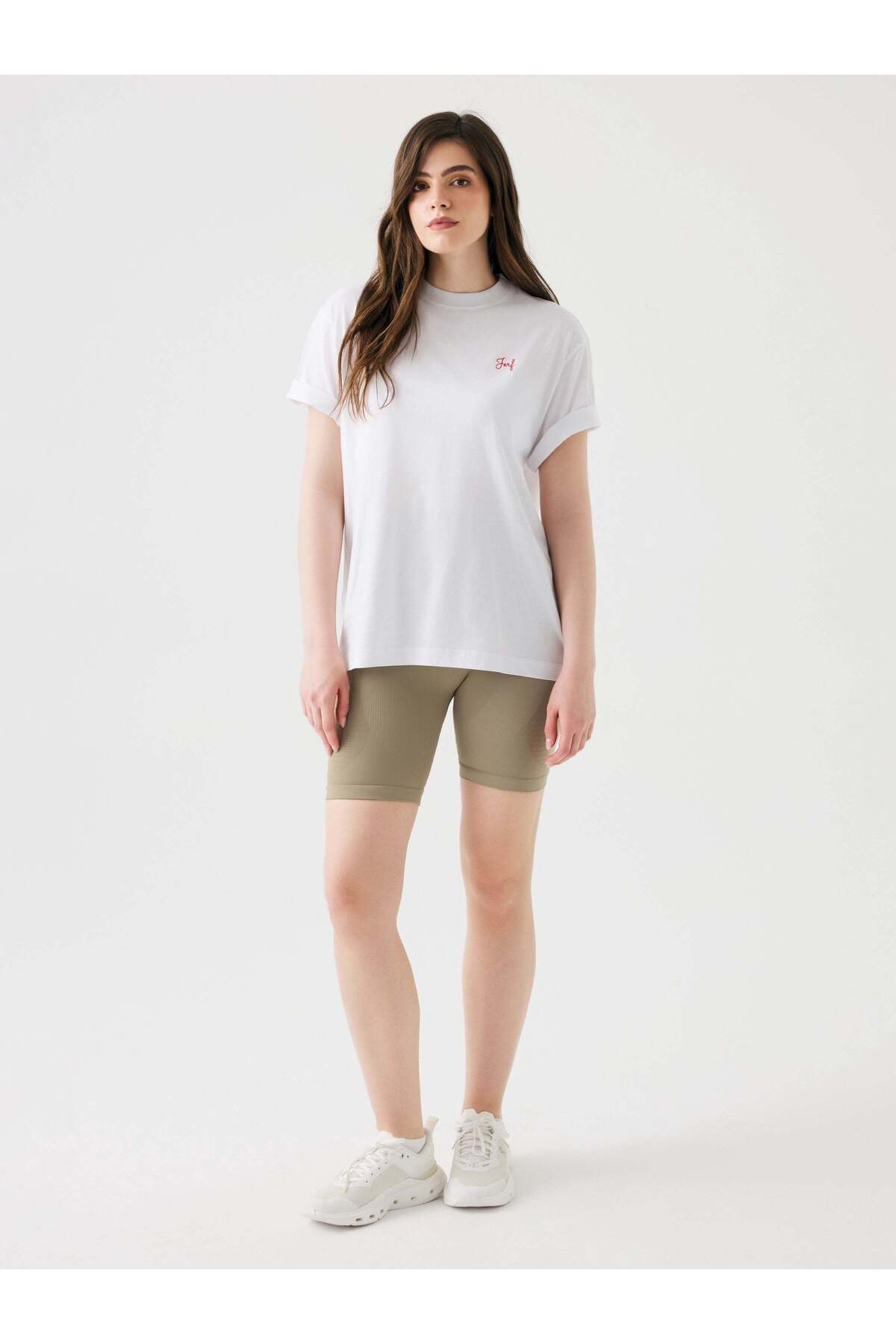 Jerf Aura Oversize T-Shirt Beyaz görsel 4