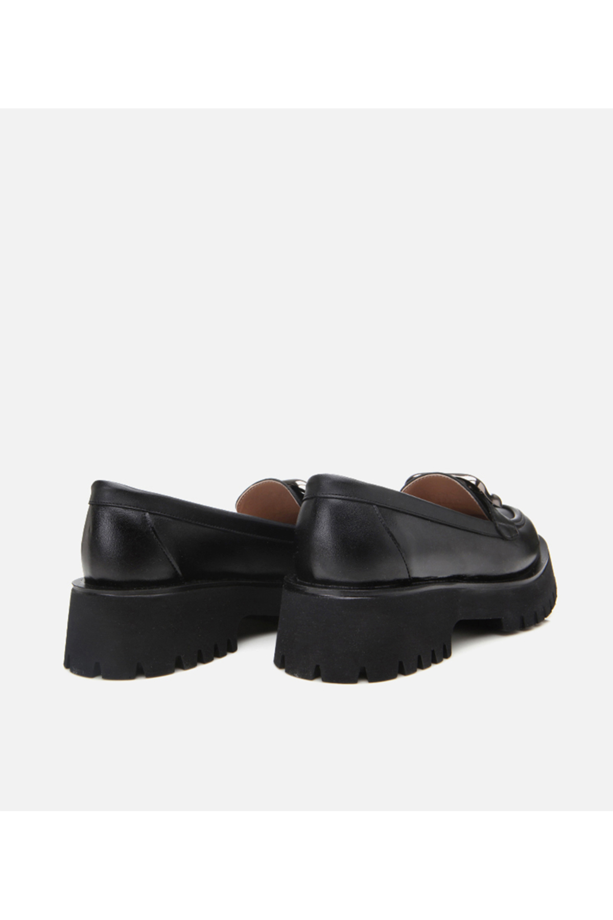 Hotiç Kadın Siyah Tokalı Günlük Loafer görsel 6