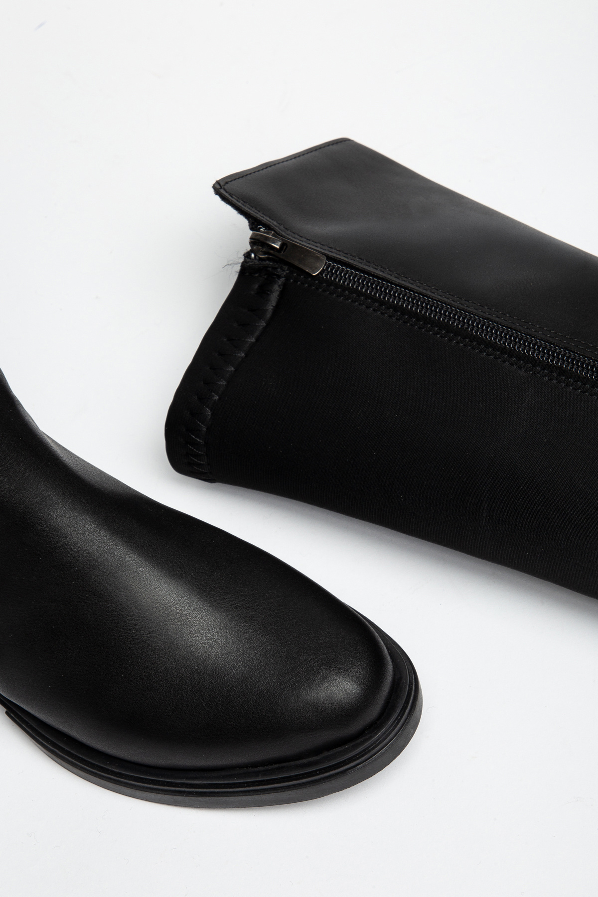 Bilalim Shoes Kumaş Dizaltı Çizme görsel 5
