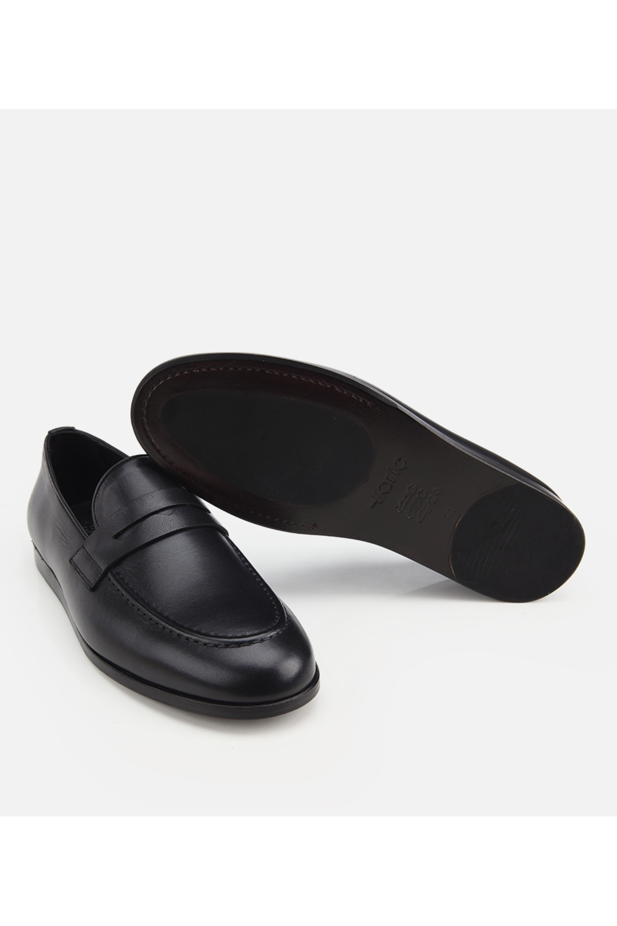 Hotiç Erkek Deri Siyah Klasik Loafer görsel 6