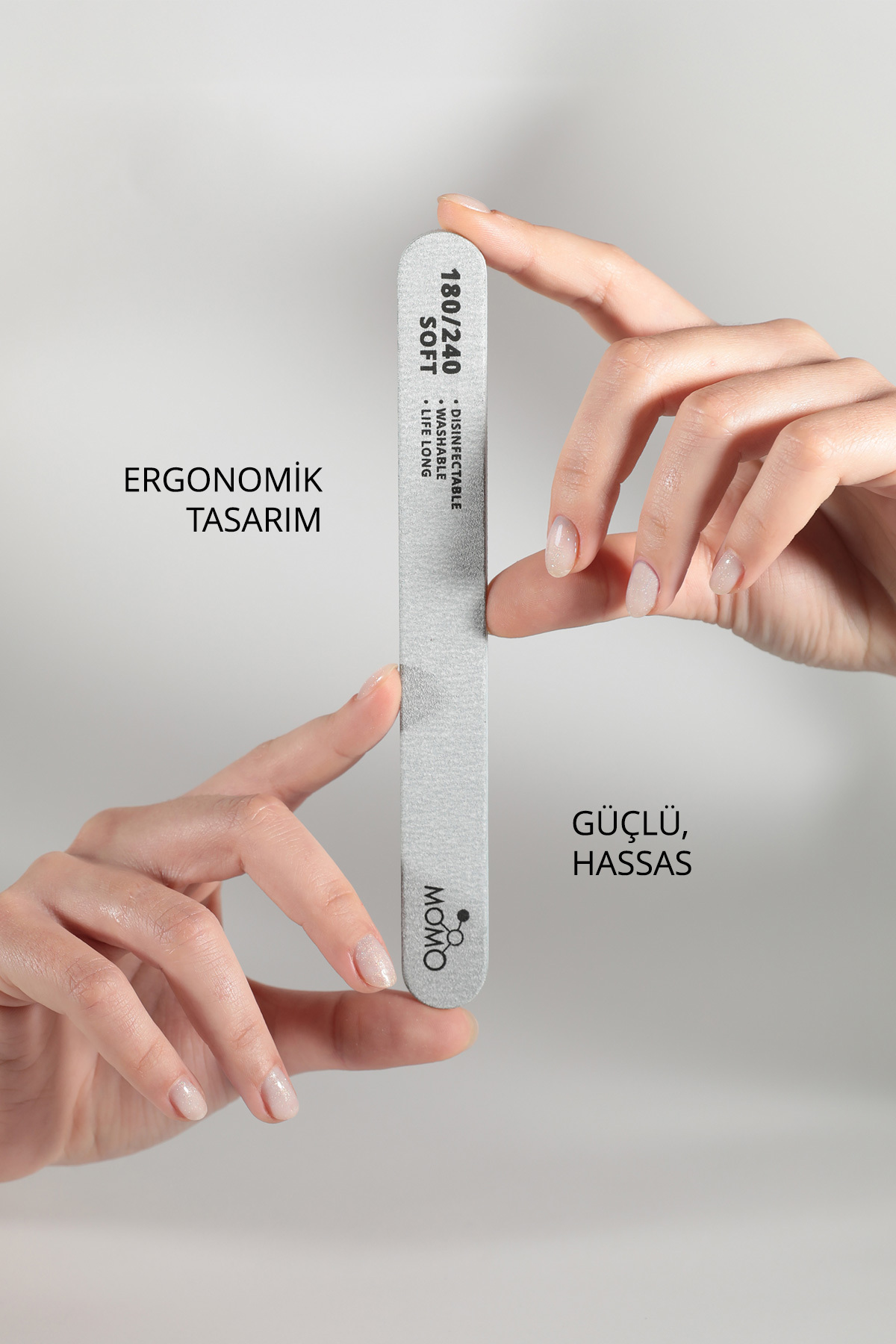 Protez Tırnak Kağıt Törpü, 180/240 Düz Oval Gri Tırnak Törpüsü — 8860103C02G23RK03 — تصویر 3 از 7