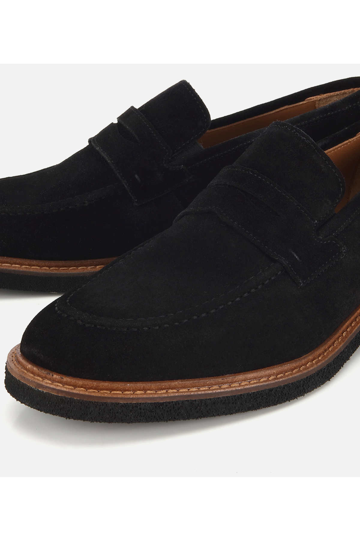Hotiç Erkek Süet Deri Siyah Klasik Loafer görsel 3
