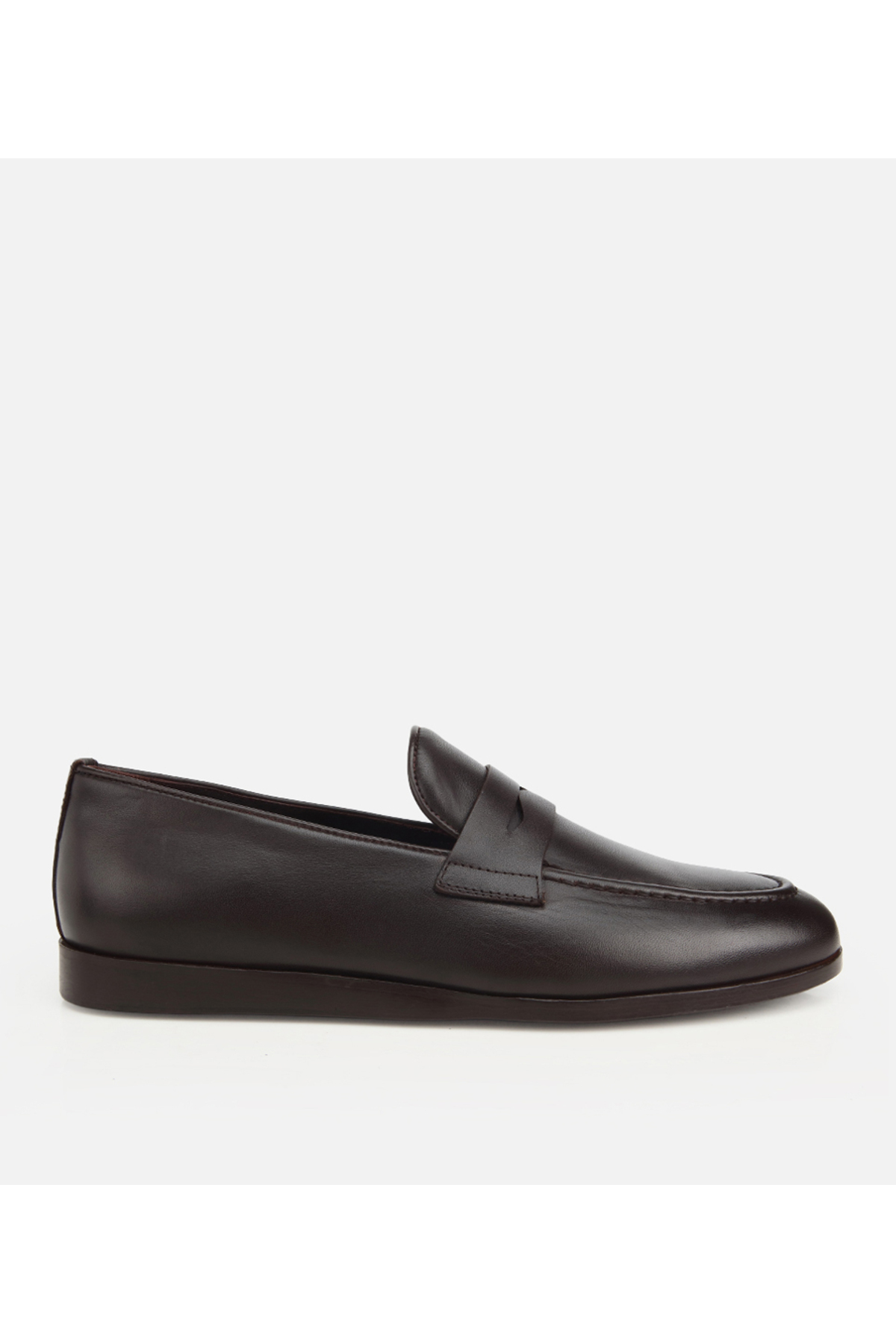 Hotiç Erkek Deri Kahverengi Klasik Loafer