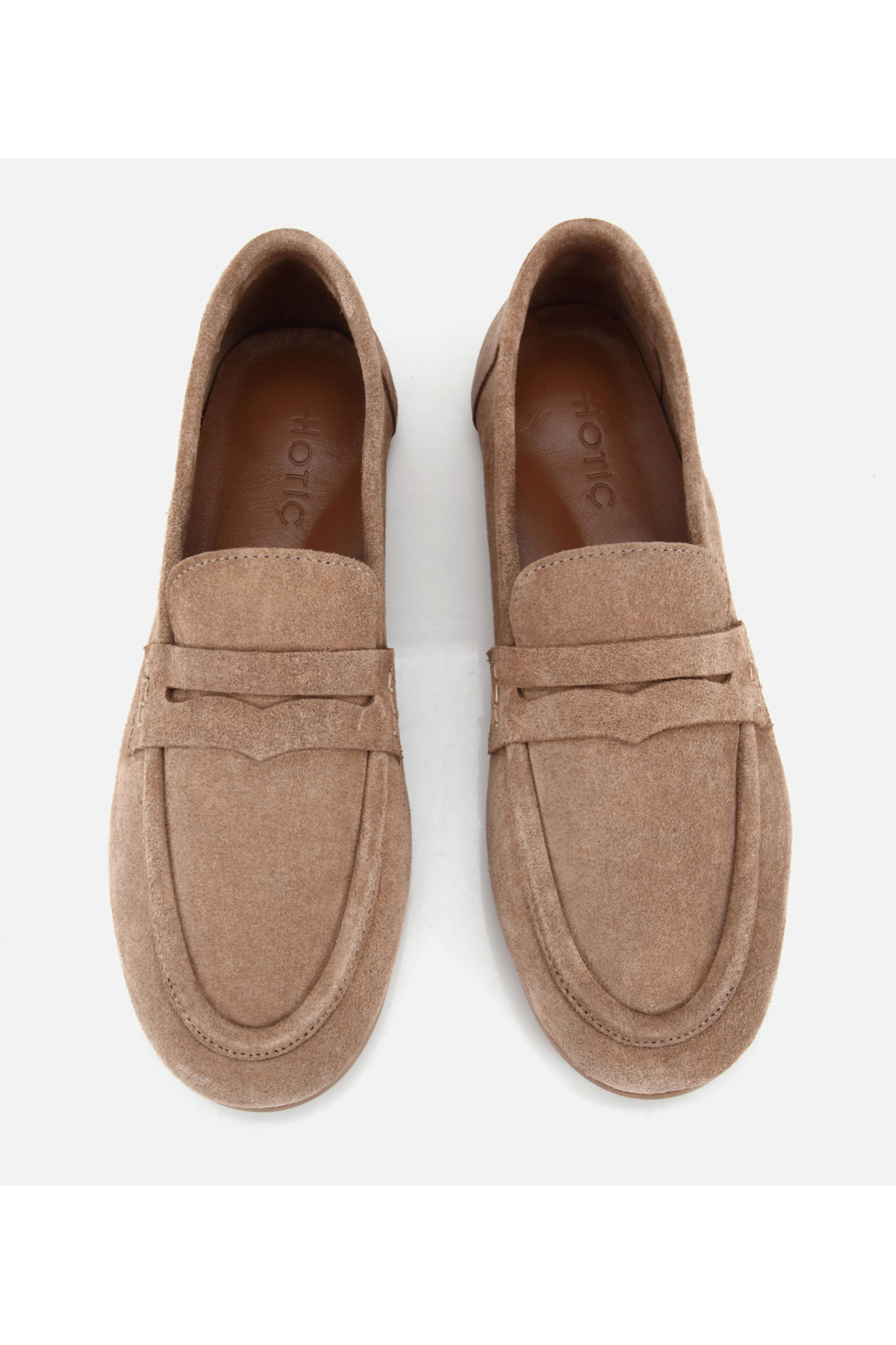 Hotiç Kadın Süet Deri Vizon Yumuşak Dokulu Klasik Loafer görsel 6