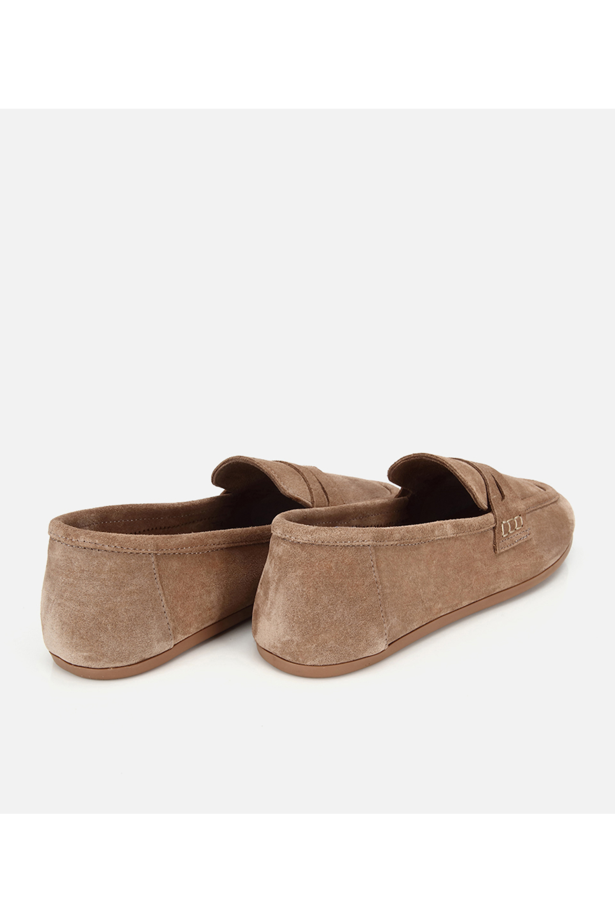 Hotiç Kadın Süet Deri Vizon Yumuşak Dokulu Klasik Loafer görsel 4