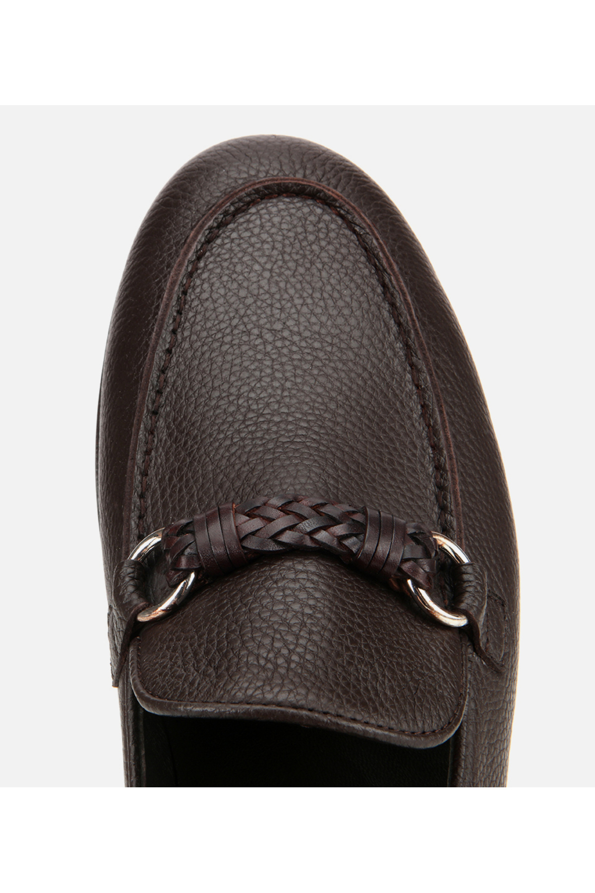 Hotiç Erkek Deri Kahverengi Toka Detaylı Klasik Loafer görsel 5