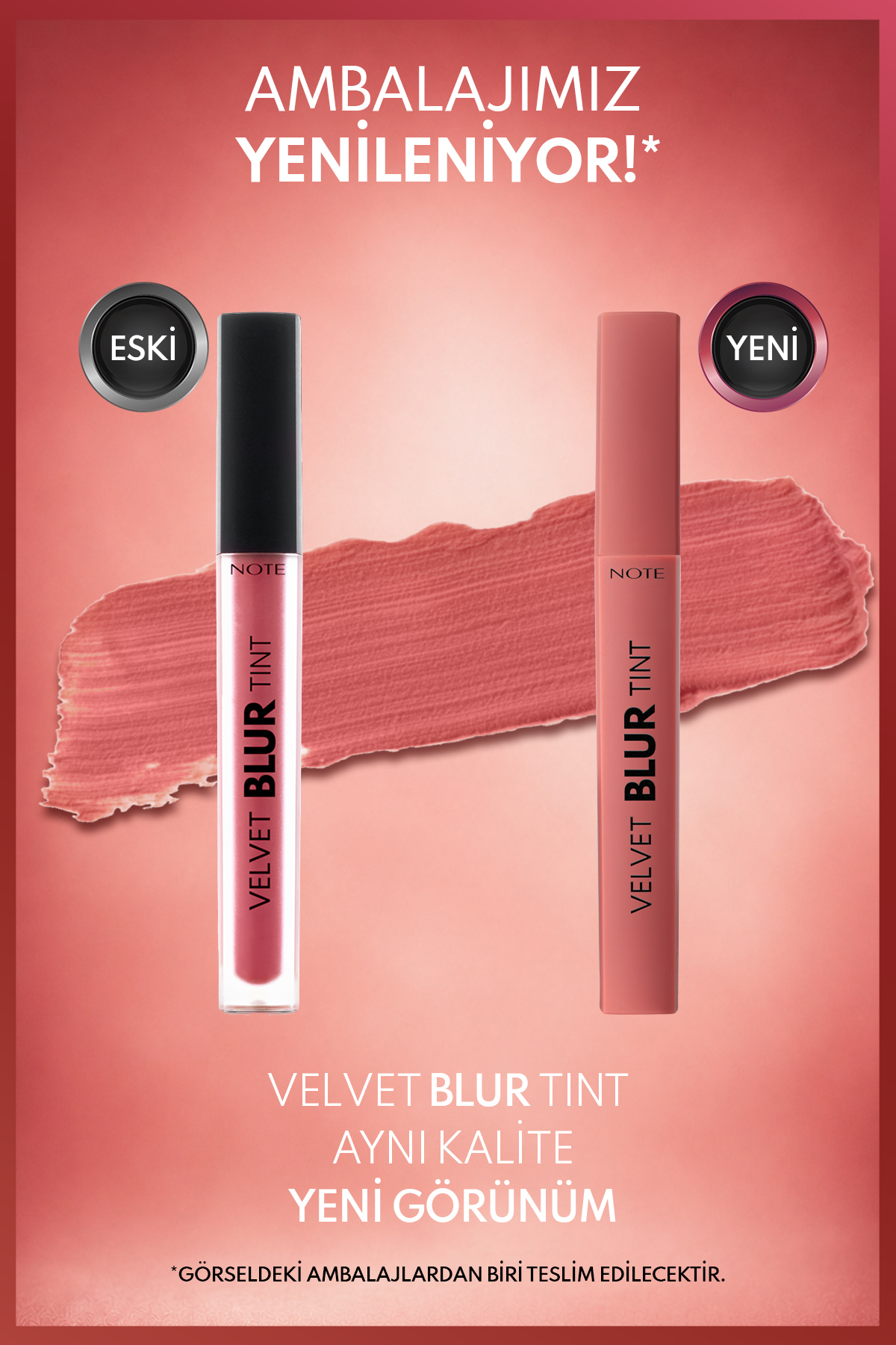 رژ لب مات مخملی مات مخملی - 02 رز داسک - صورتی — صورتی LST LIP BLUR TINT — تصویر 3 از 9