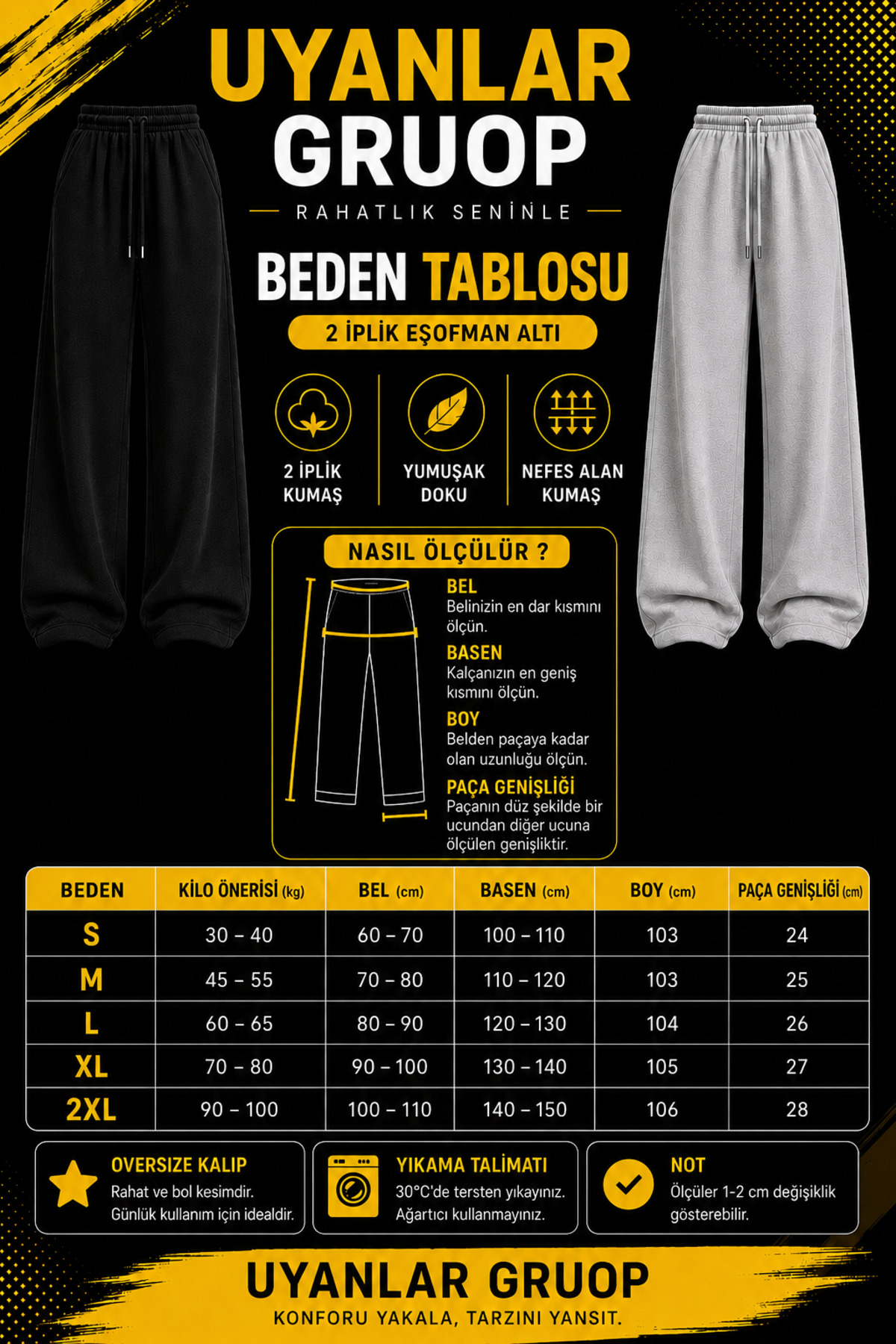 yx yustex sport 3'lü KADIN NY BASKILI BOL PAÇA EŞOFMAN ALTI (SİYAH-GRİ-LACİVERT) görsel 6