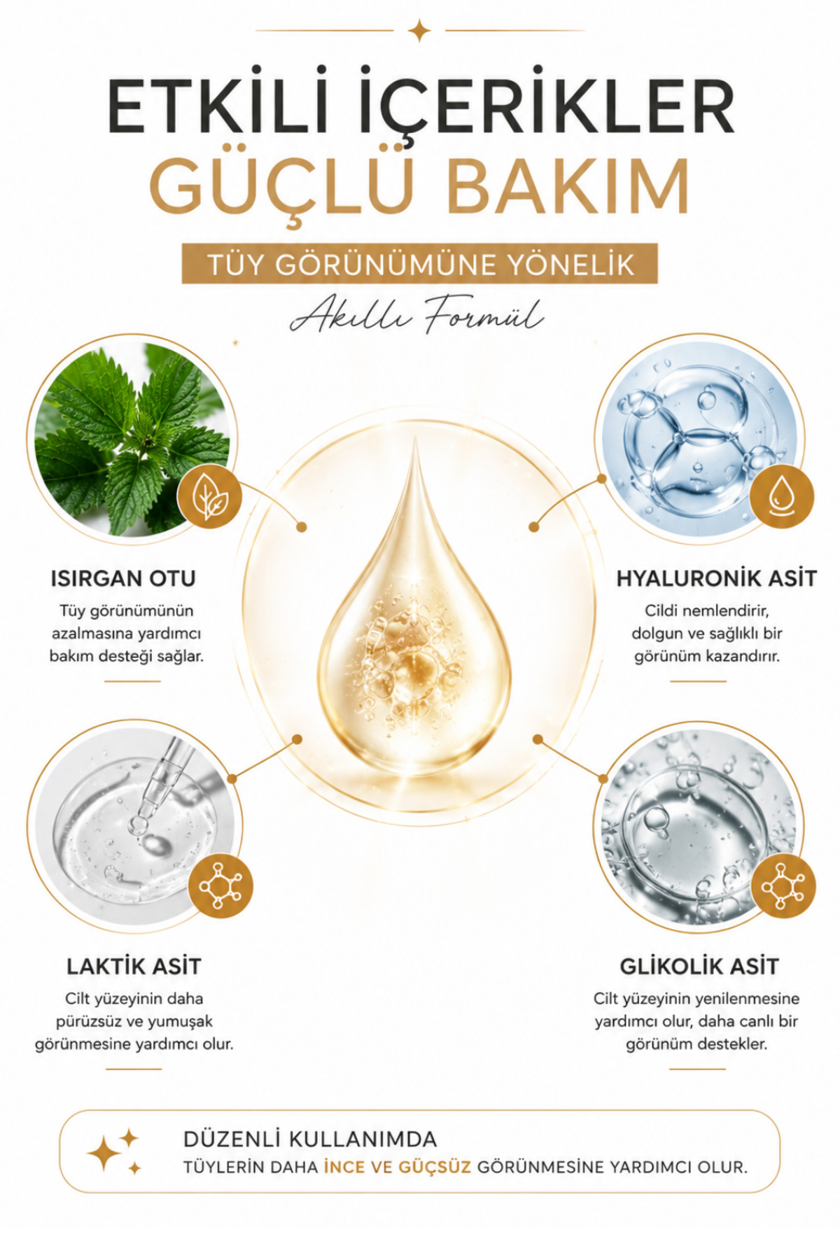 Tüy Azaltıcı, , Nemlendirici, Epilasyon Sonrası Süt – Isırgan Otu & Hyaluronik Asit 100 ML — TüyİncelticiSüt — تصویر 3 از 6
