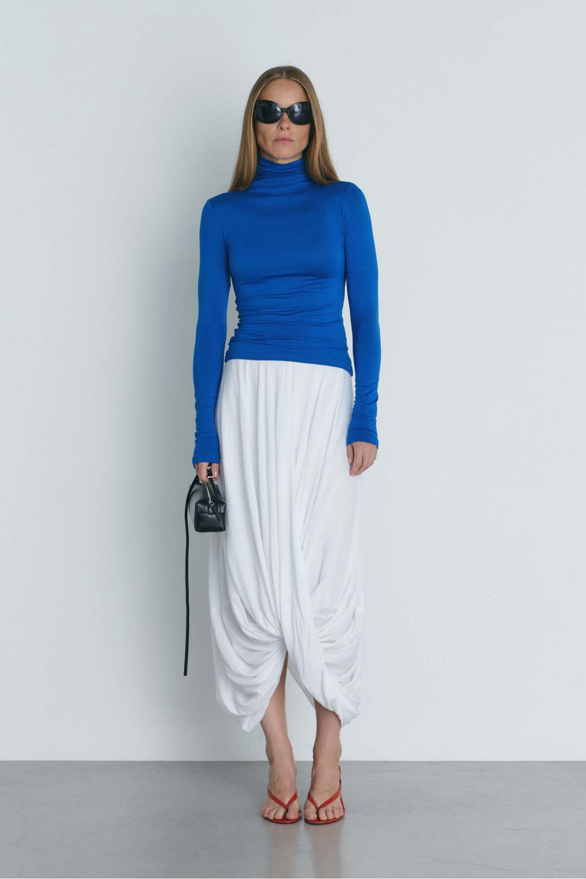 Suud Collection Beyaz Royan Şalvar Etek görsel 7