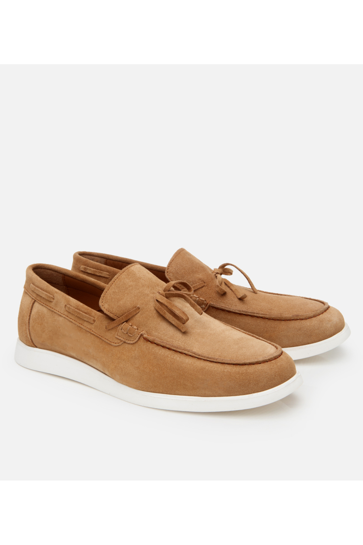 Hotiç Erkek Süet Deri Taba Bağcıklı Loafer görsel 2