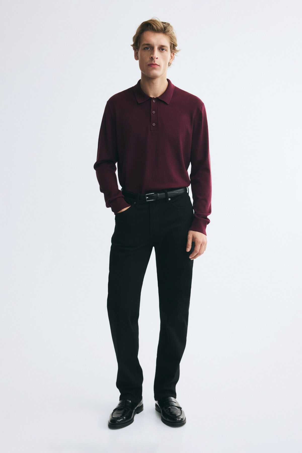 H&M Triko Polo Üst Regular Fit görsel 3