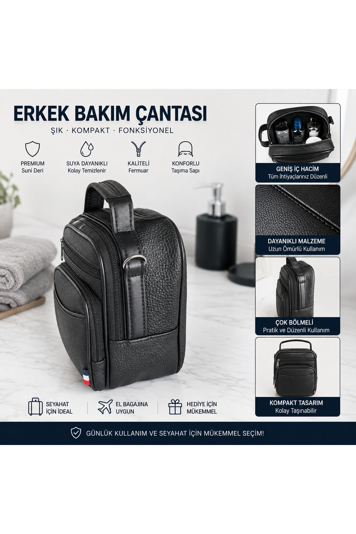 Mesut Balaban Deri Ürünleri Şık el ve omuz çantası görsel 2