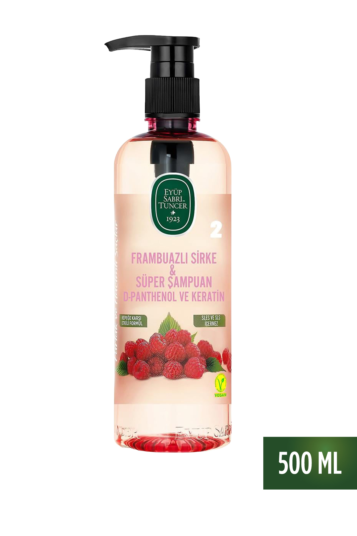 Eyüp Sabri Tuncer Frambuazlı Sirke & Süper Şampuan 500 ml — 001.024.025.13041