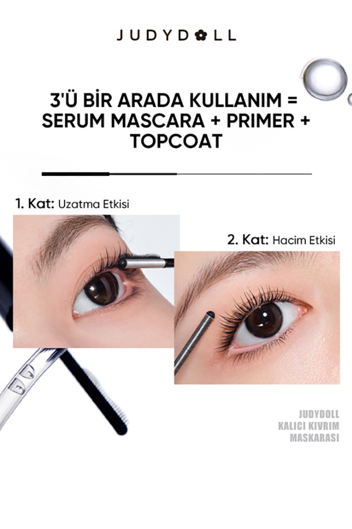 Feather Lash Iron Maskara No:02 Kahverengi / Brown| Ultra İnce Metal Fırça | Uzatıcı & Hacim Veren — قهوه‌ای 6976436776670 — تصویر 4 از 6