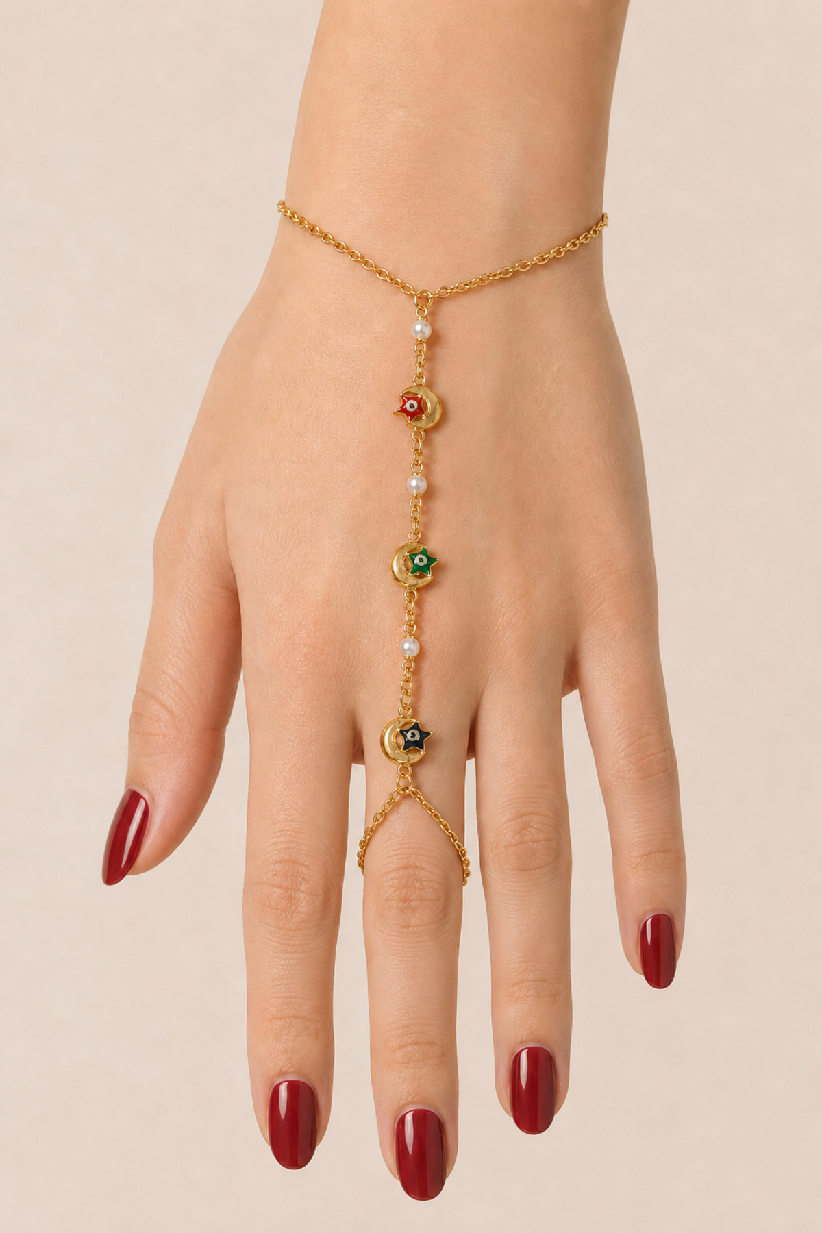 X-Lady Accessories Altın Renk Yıldız Çelik Şahmeran - 3885