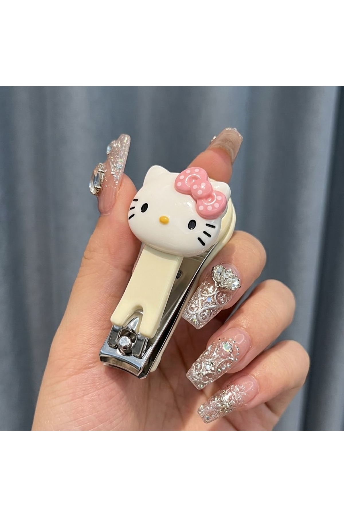 Dem Accessory Hello Kitty Saat - Ayarlanabilir Kordonlu Kadın Kol Saati ( hello kitty tırnak makası hediyeli) görsel 2
