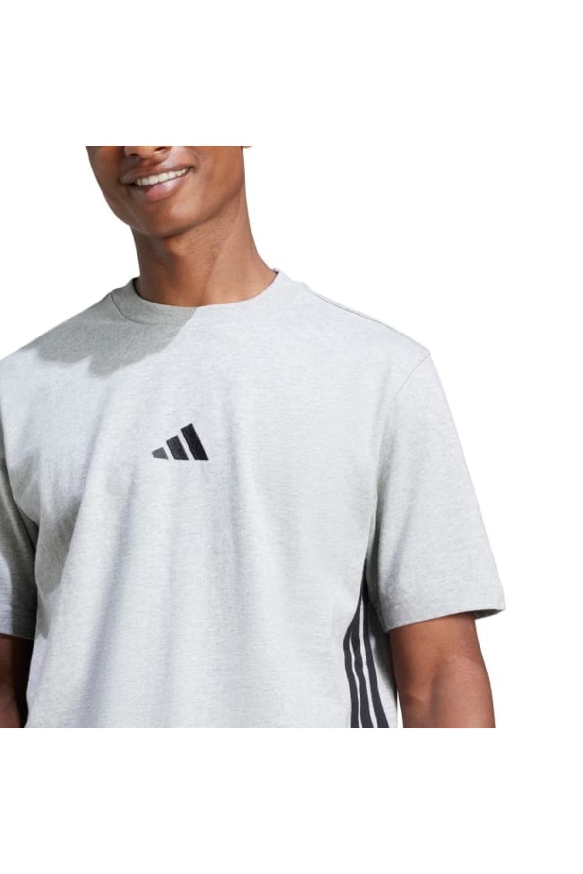 adidas Erkek Günlük Tişört M 3S SJ T JE6396 görsel 6