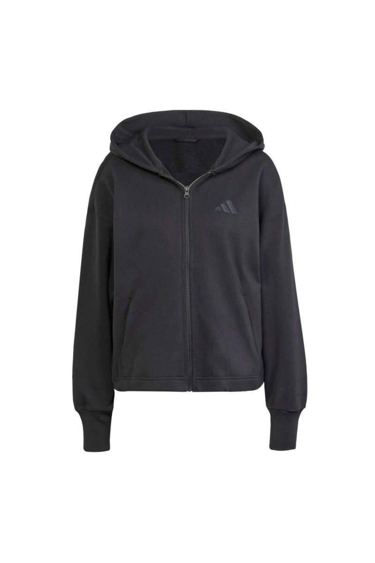 adidas Kadın Günlük Ceket All Szn French Terry Loose Full-Zip Hoodie Jj1251