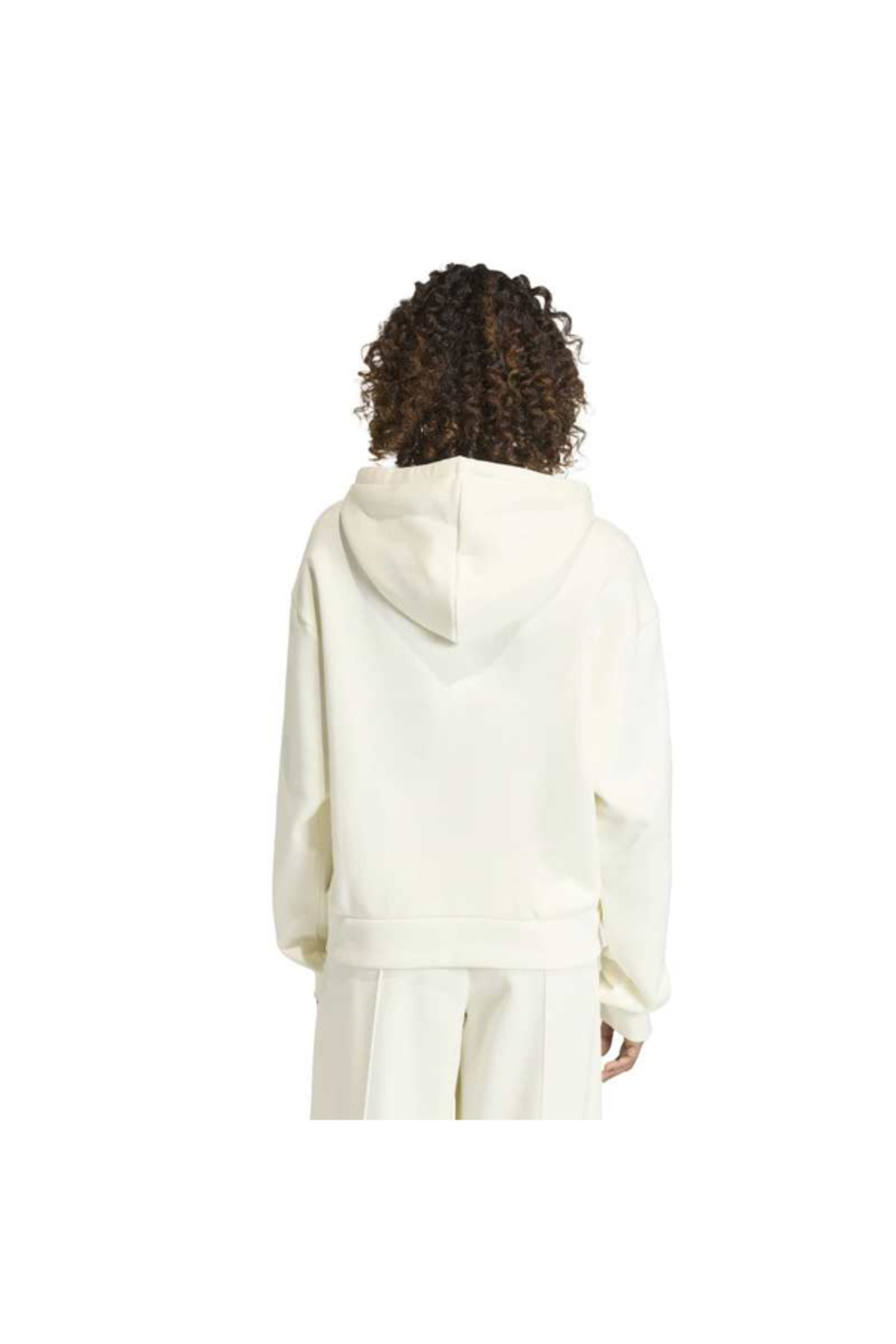 adidas Kadın Sweatshirts Günlük Spor Kapşonlu Sweat KC9172 ESS FT HD OS görsel 3