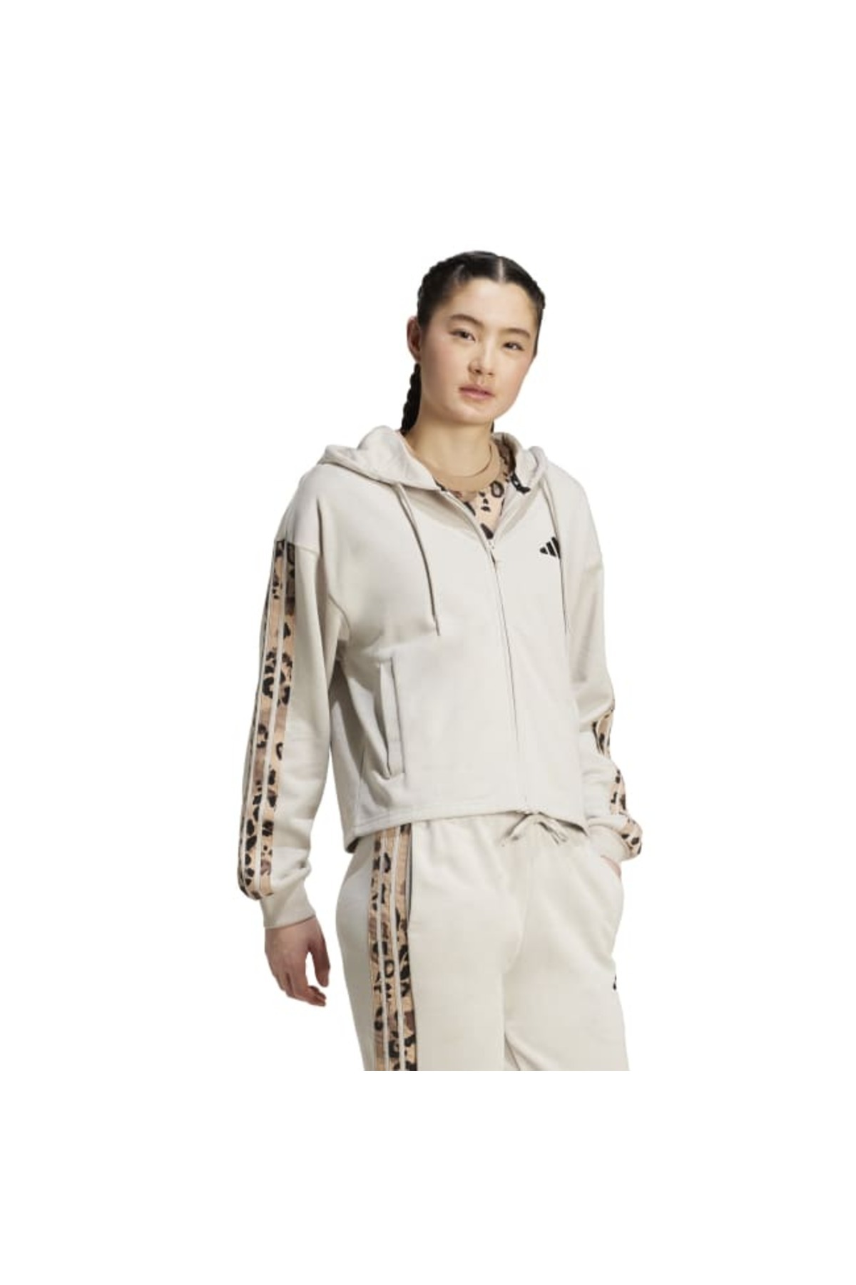 adidas Kadın Kapüşonlu Sweet W AOP FT FZ JM1860 görsel 4