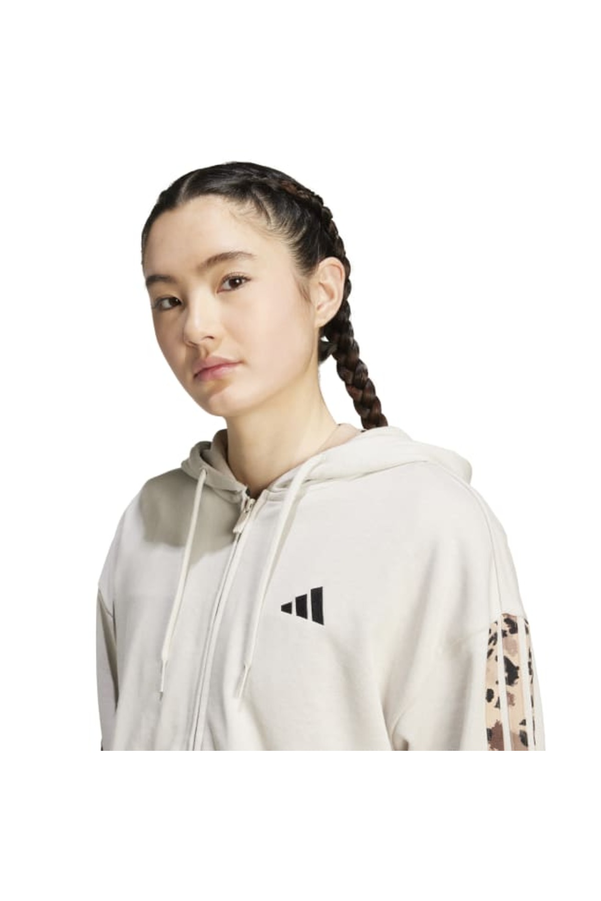 adidas Kadın Kapüşonlu Sweet W AOP FT FZ JM1860 görsel 5