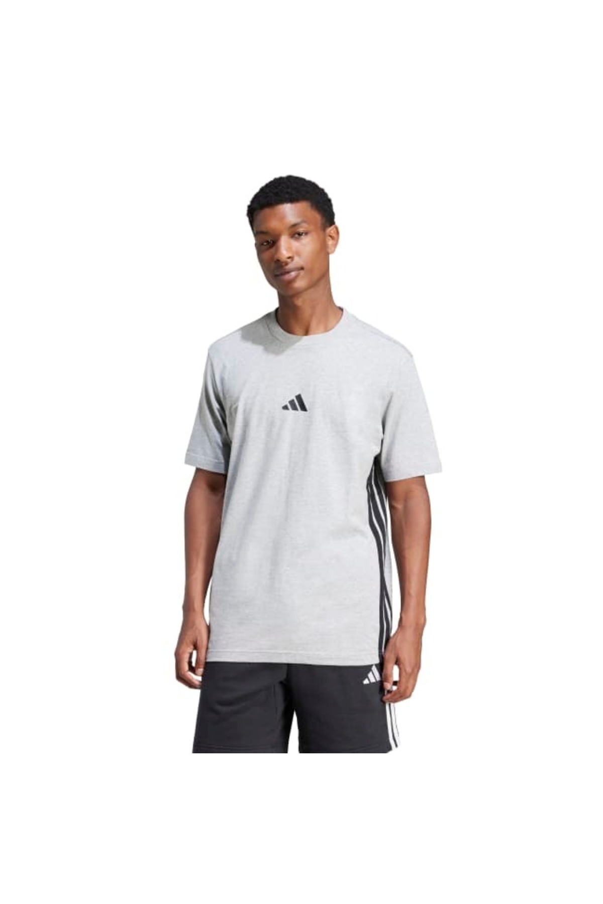 adidas Erkek Günlük Tişört M 3S SJ T JE6396 görsel 3