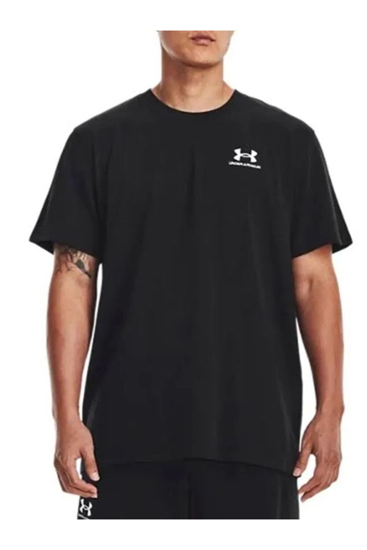 Under Armour Erkek Koşu ve Antreman Tişörtü UA M LOGO EMB HEAVYWEIGHT SS 1373997-001