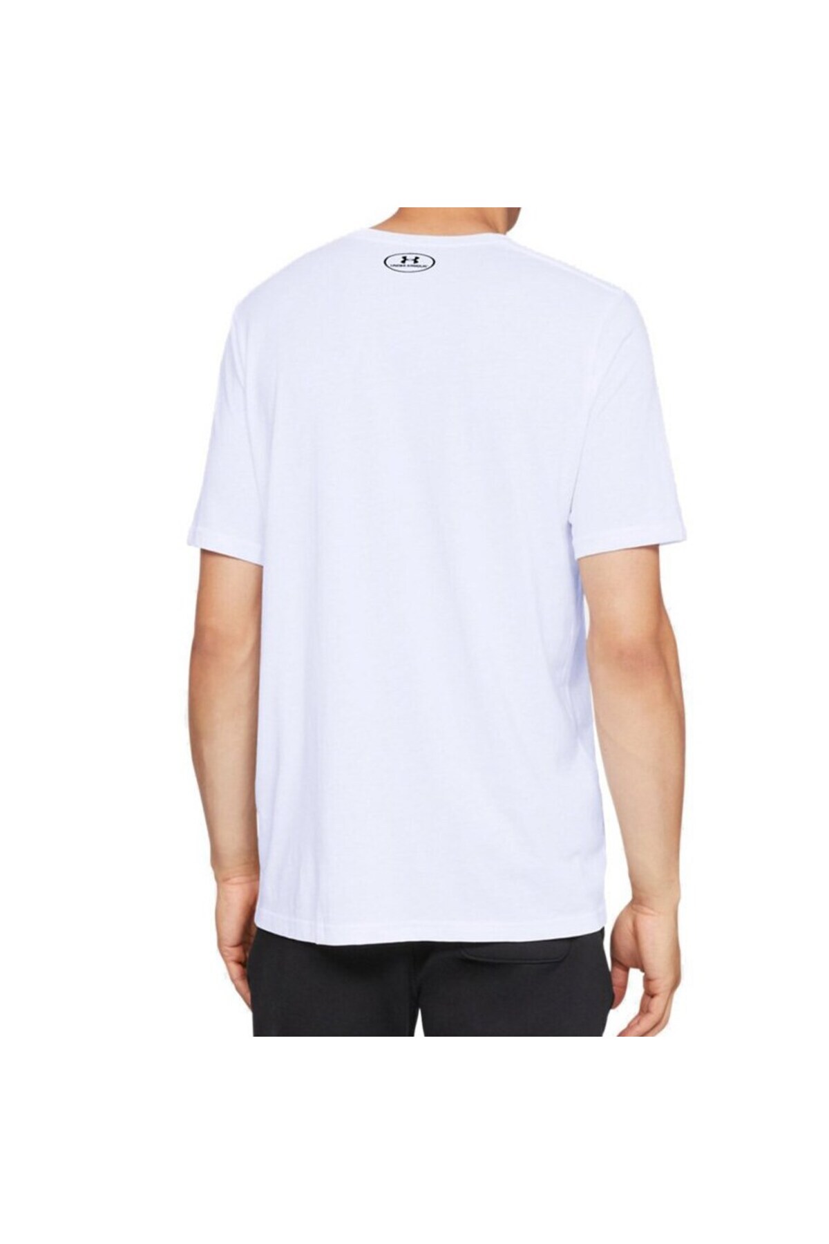 Under Armour Sporstyle Left Chest Erkek Beyaz Tişört 1326799-100 görsel 3