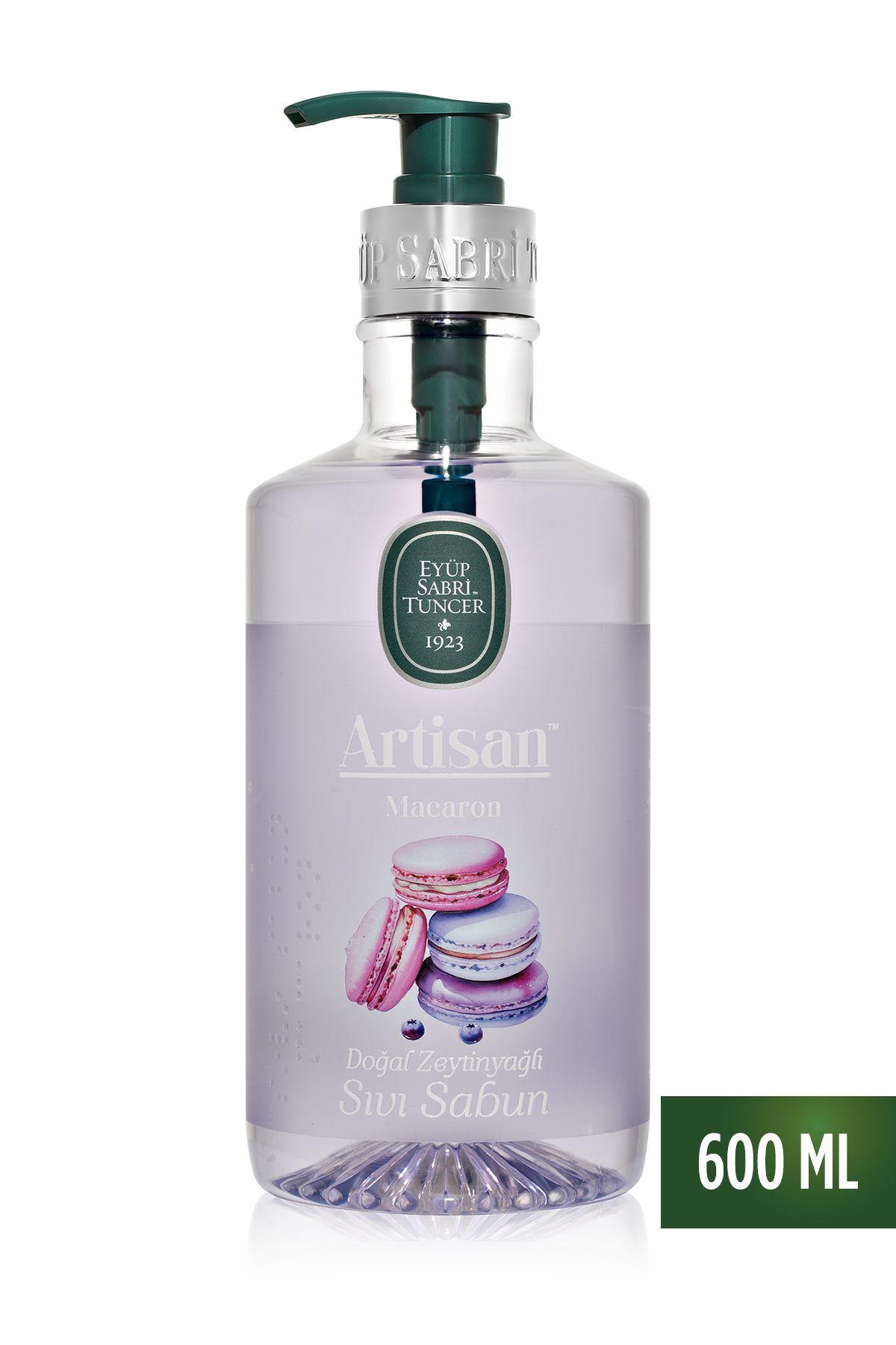 Eyüp Sabri Tuncer Artisan Doğal Zeytinyağlı Sıvı Sabun 600 ml Macaron