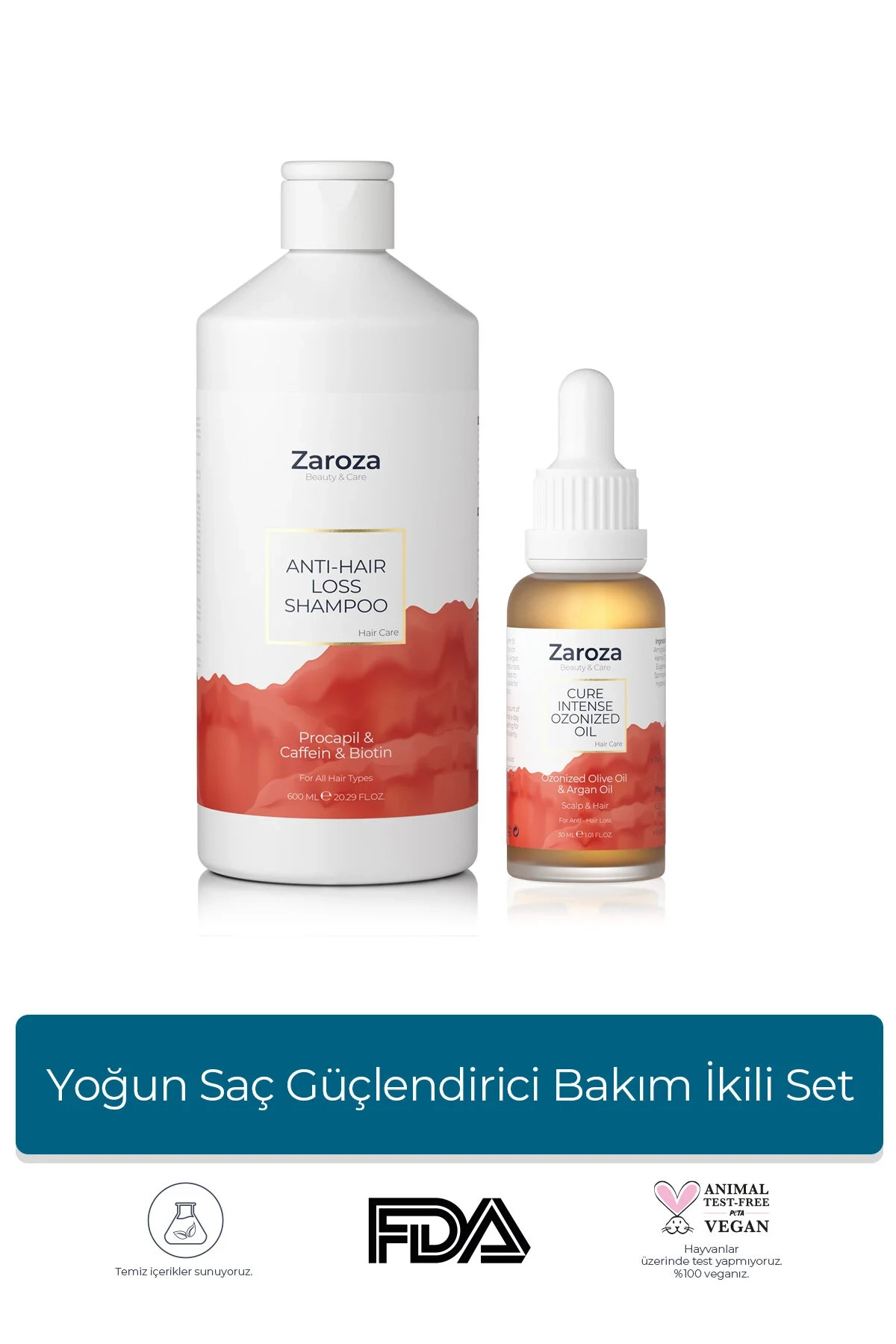 ZAROZA Yoğun Saç Güçlendirici Bakım İkili Set — ST00029