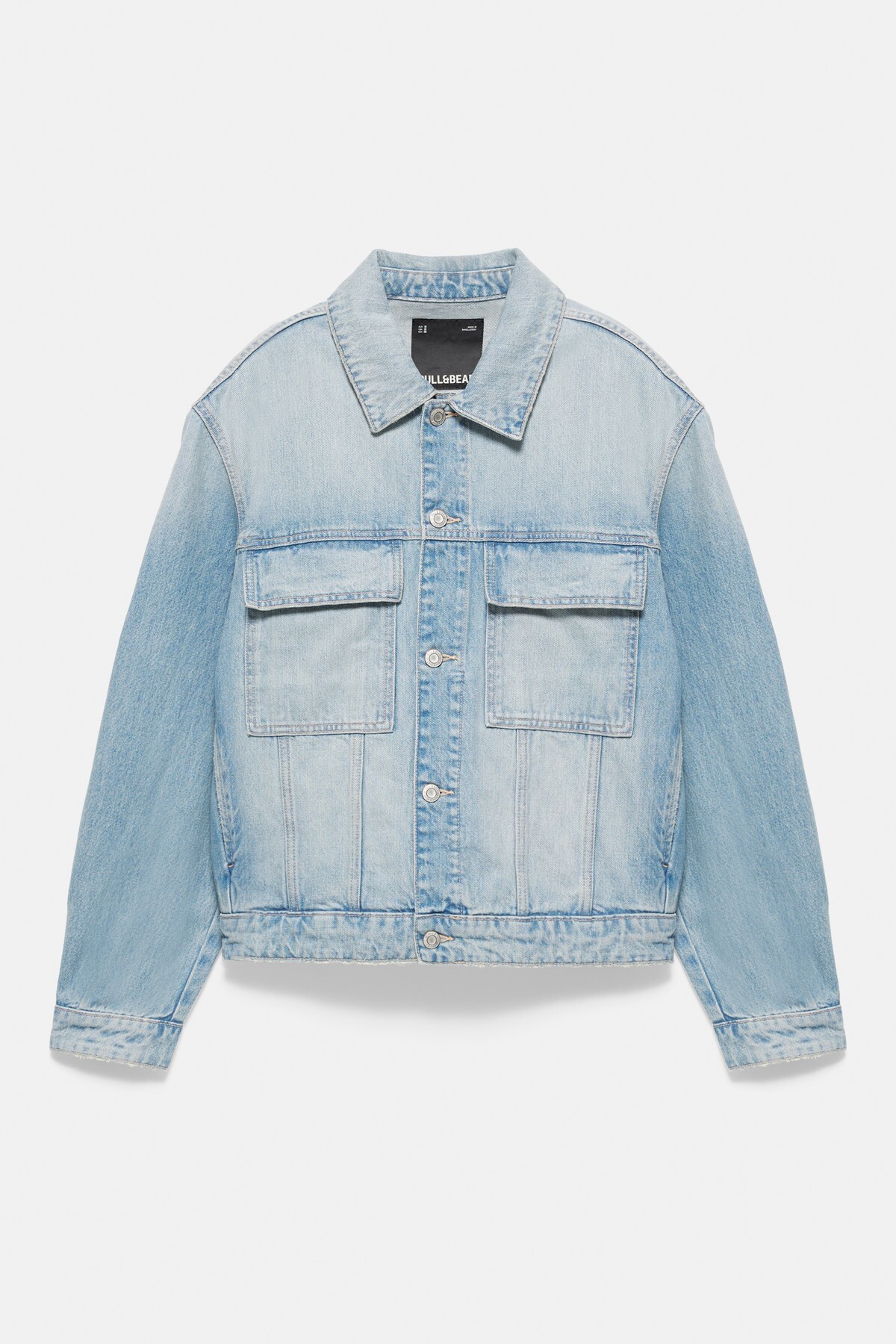 Pull & Bear Trucker denim ceket görsel 8