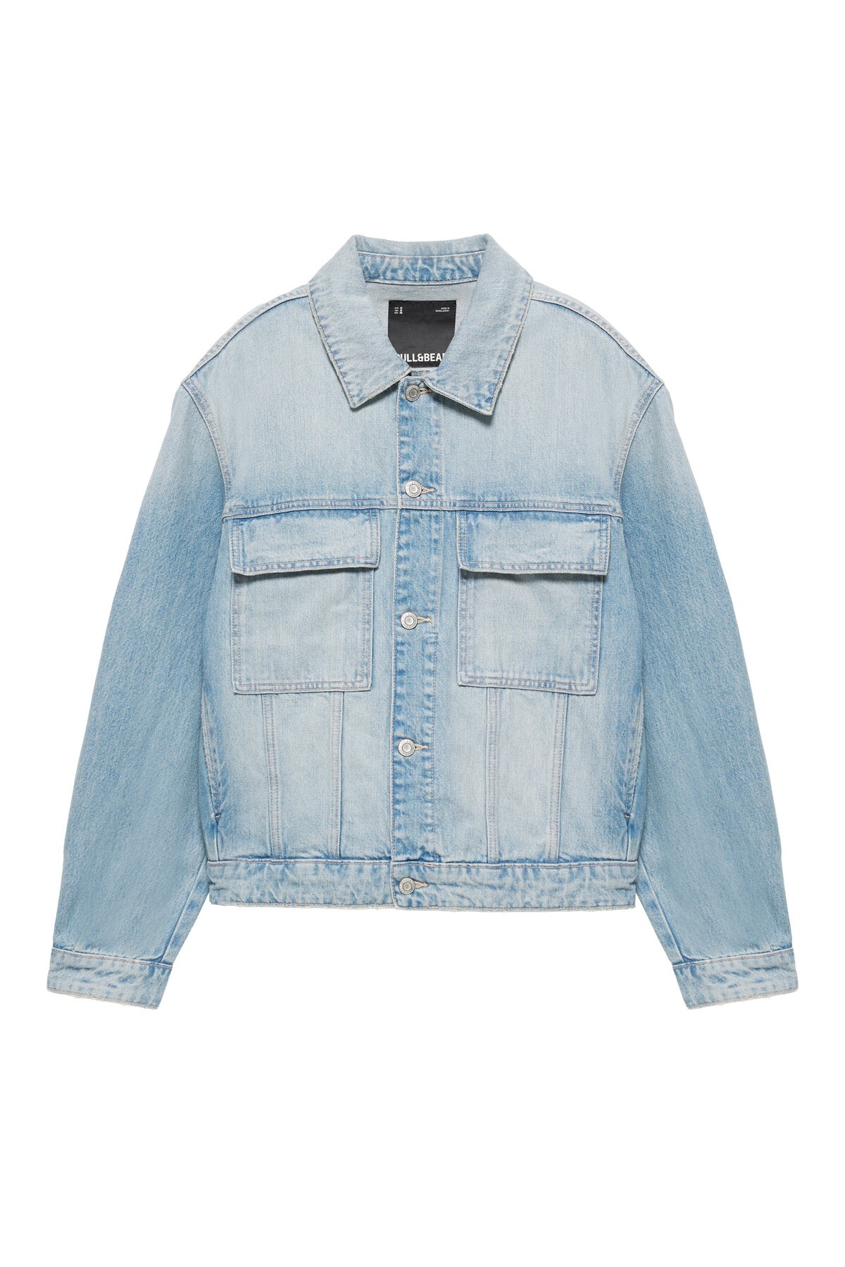 Pull & Bear Trucker denim ceket görsel 4
