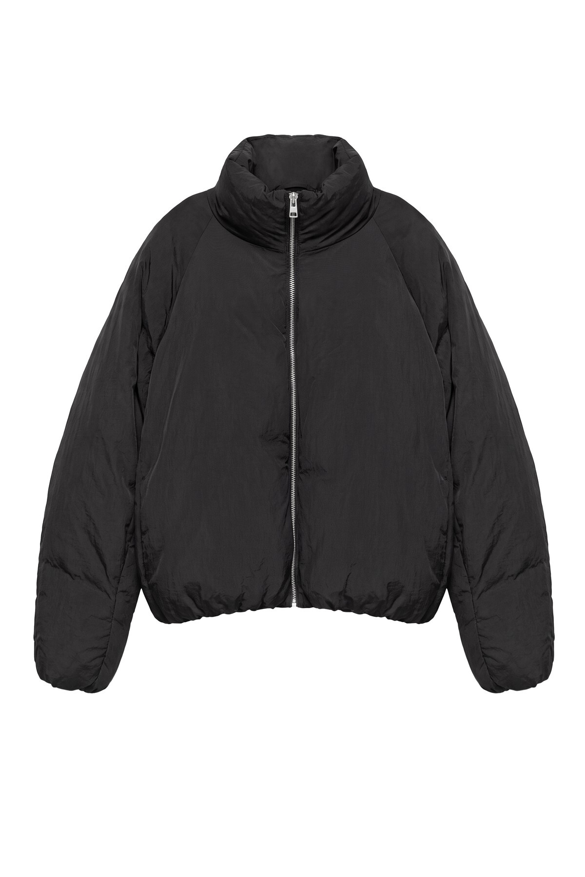 Pull & Bear Dik yaka şişme mont görsel 3