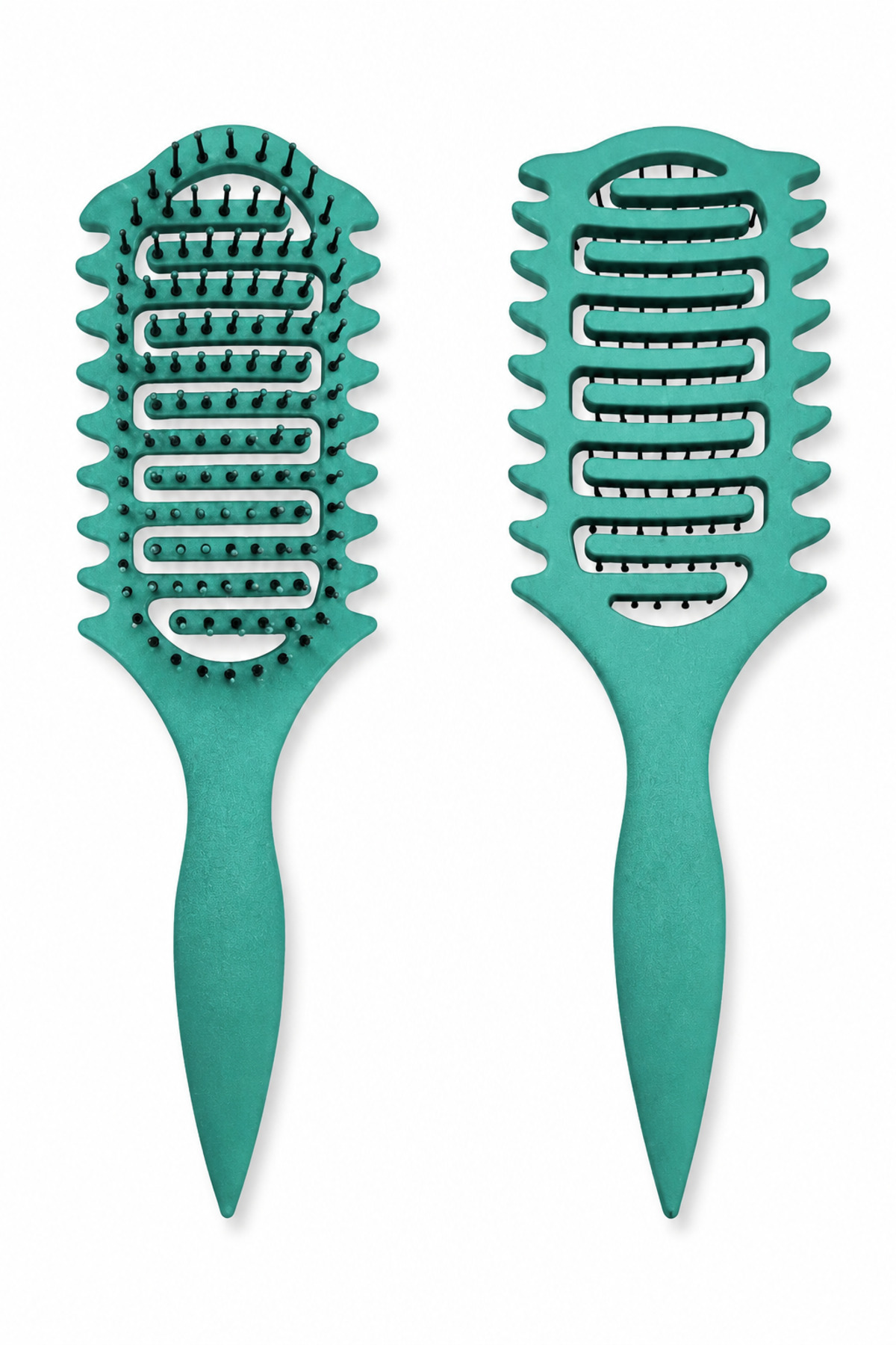 AL&ES kozmetik Magical Curl Bukle Belirginleştirici Saç Tarağı Kıvırcık ve Dalgalı Saçlar İçin Islak Kuru Kullanım — فیروزه‌ای ALES-MC-01