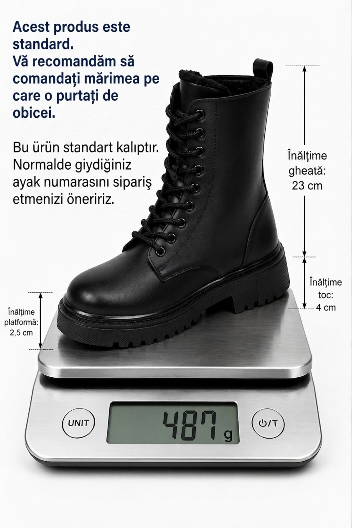 CALVORO Yüksek Kaymaz Kauçuk Taban Fermuarlı içi Kürklü Su Geçirmez Kışlık Kadın Bot görsel 3