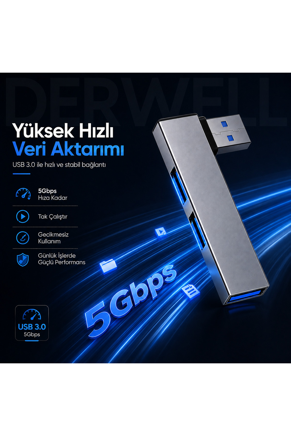 Yeni 2026 3 Port Şık Minimalist Metal Gövde USB Çoklayıcı Hub Laptop Bilgisayar Telefon için Kompakt Taşınabilir Çoklu Bağlantı Aparatı Aşırı Akım ve Kısa Devre Korumalı Akıllı Hub Hızlı Data Aktarımı