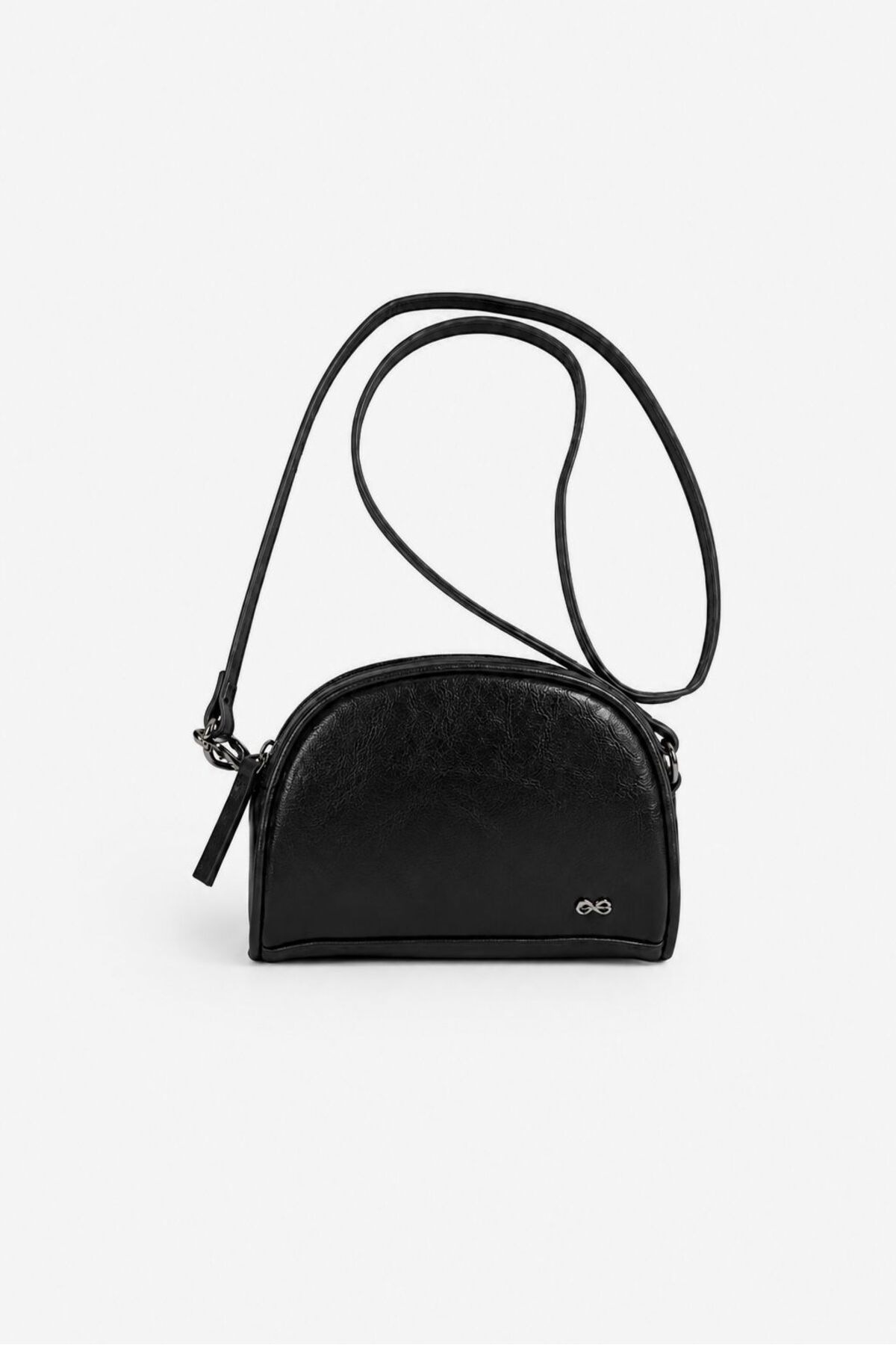 Çantacımstore Mini Basic Çapraz Askılı Çanta 2'li Kahverengi-Siyah görsel 3