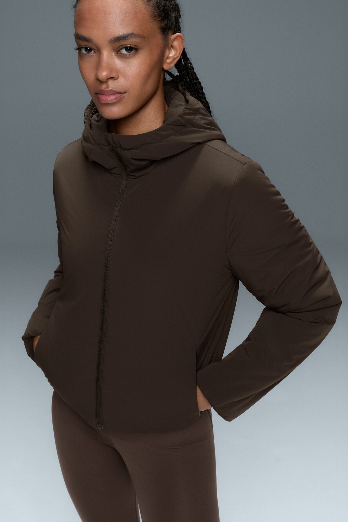 Oysho FELLEX® Volcanic dolgulu boxy teknik ceket