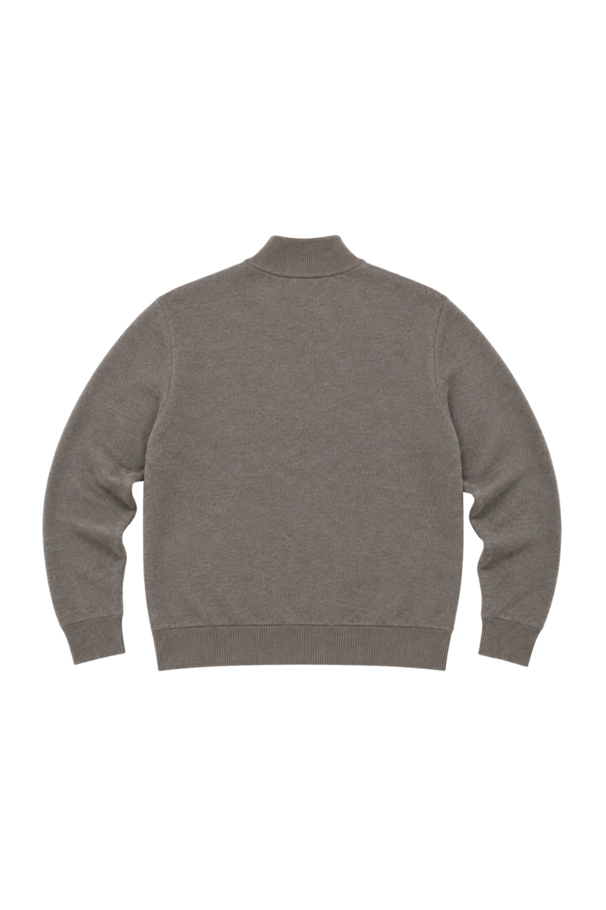 BattalModa Erkek Büyük Beden Koyu Vizon Arven Dik Yaka Cepli Triko Hırka 5XL-6XL-7XL-8XL görsel 5