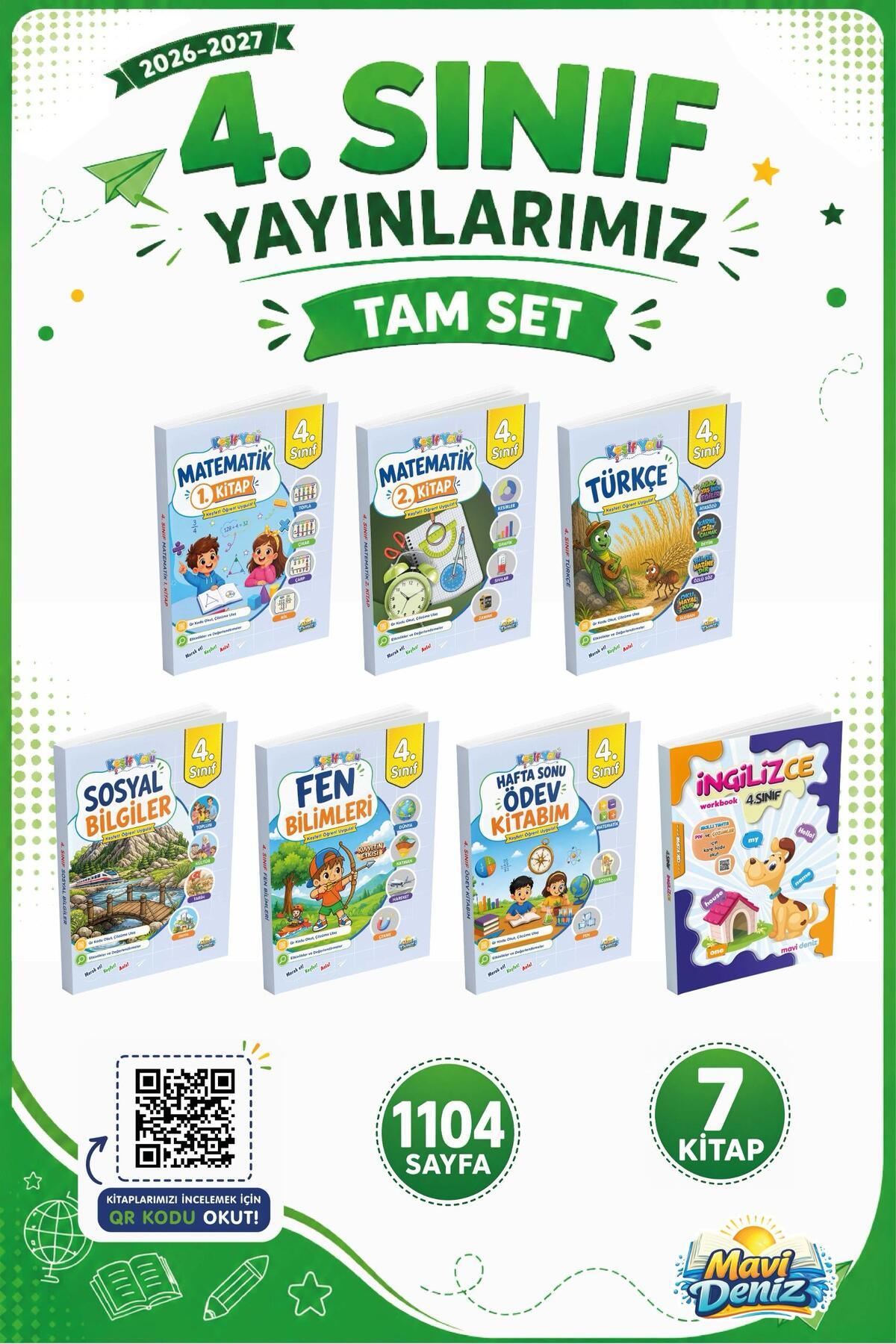 Mavi Deniz Yayınları MAVİ DENİZ YAYINCILIK 4. SINIF TAM SET 2026