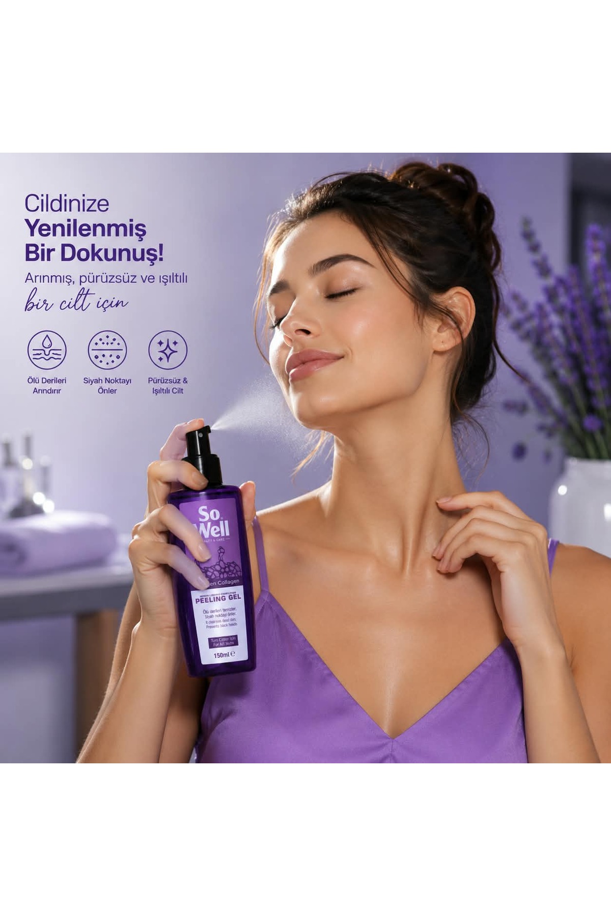 ژل لایه بردار کلاژن So Well 150 میلی لیتر - لایه بردار صورت حاوی کلاژن، ضد پوست مرده و جوش سرسیاه - COLPIL1 — تصویر 2 از 4