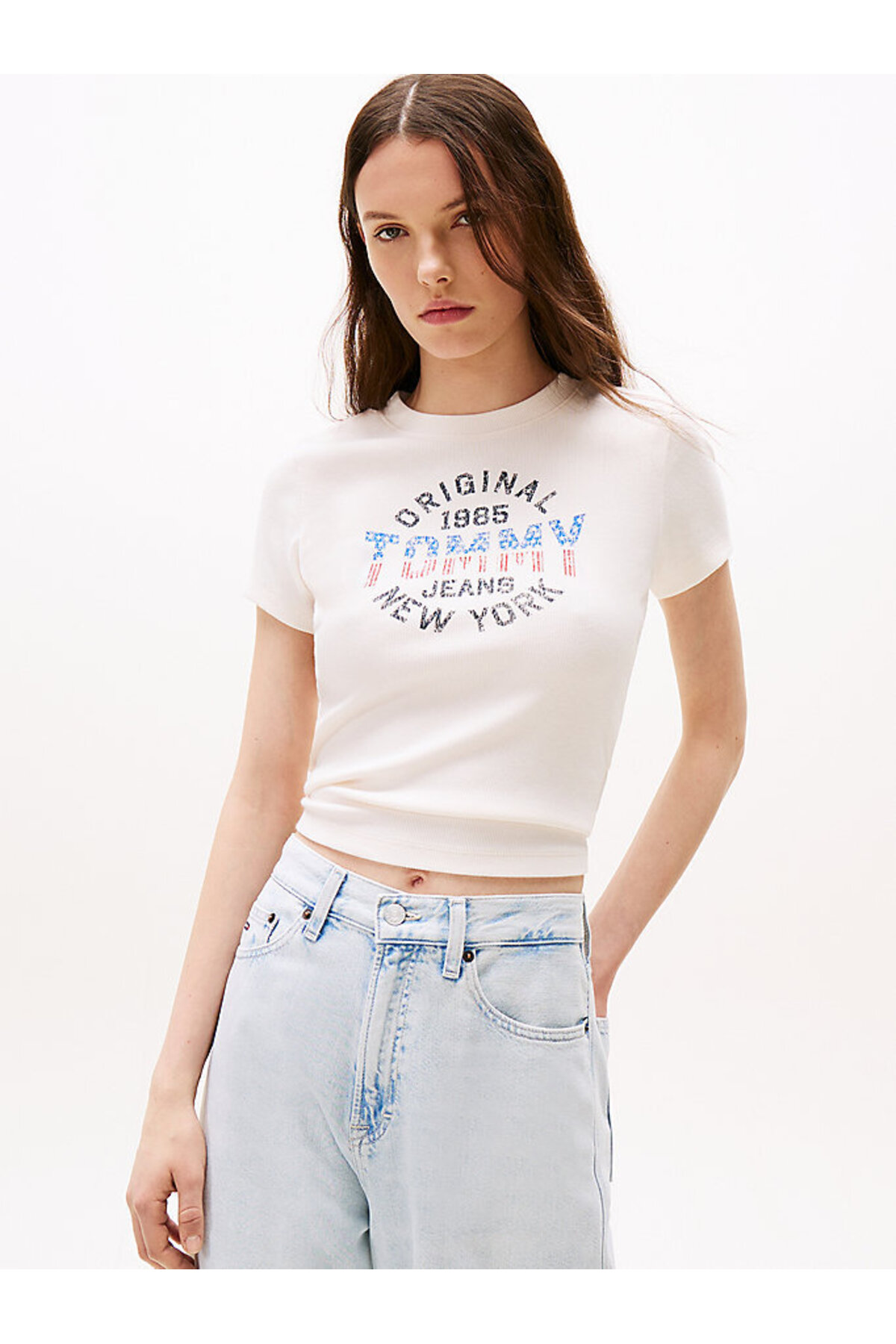 تیشرتزنانهTommy Hilfigerسفید تیشرتزنانهTommy Hilfigerسفید
