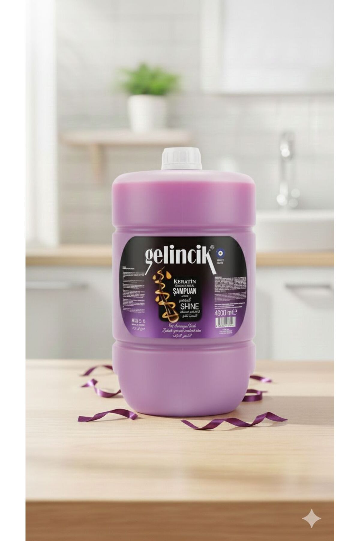 KERATİNLİ ŞAMPUAN ve SAÇ KREMİ BALSAM 1 + 1 (2*4800 ML) — KERATİN+SARIKREM — تصویر 2 از 3