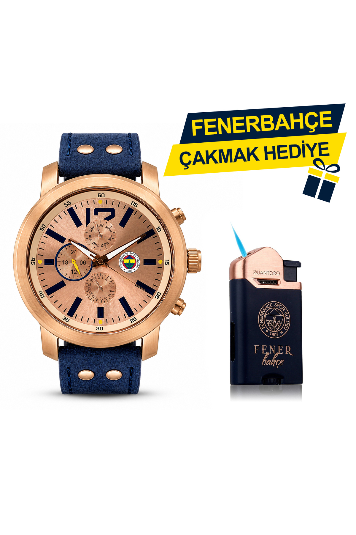 Fenerbahçe Lisanslı Kol Saati HA036T4S69 - FB Çakmak Hediyeli
