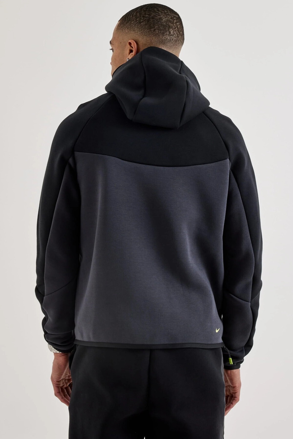 Nike Tech Fleece Full Zip Windrunner Hoodie Kapüşonlu Unisex Sweatshirt Siyah görsel 2