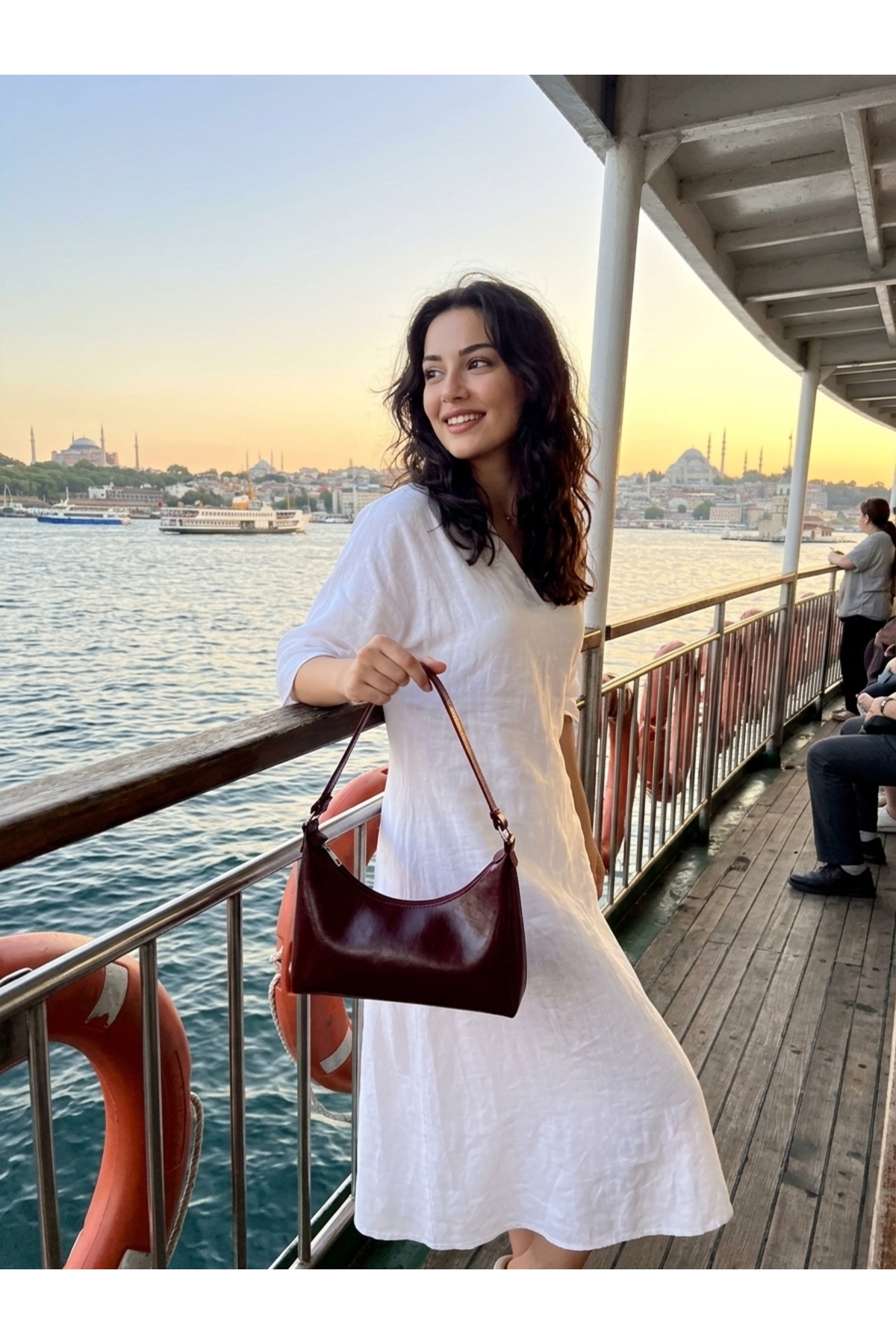 YMZBAG Desenli Kadın Omuz Çantası görsel 2