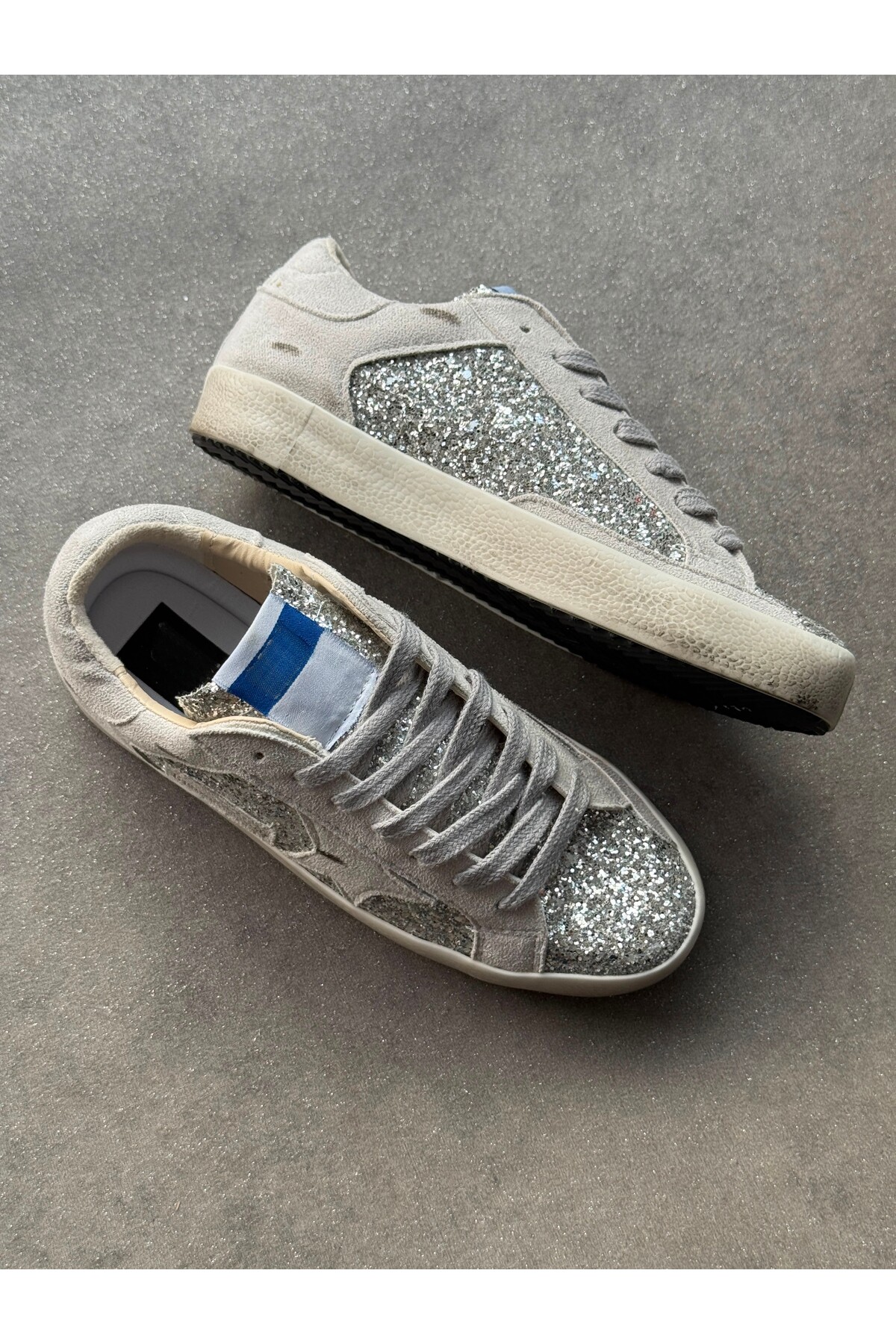 caps Gri Taşlı G Sneaker görsel 2